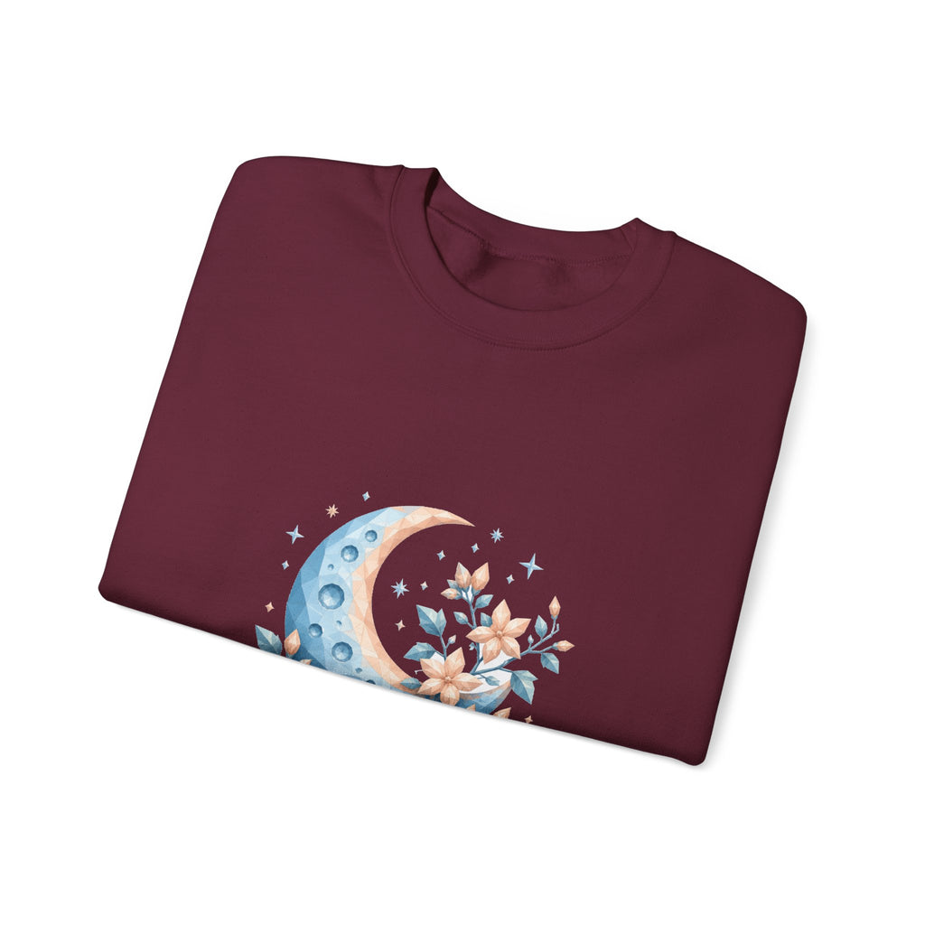 Matching Couple Sweatshirt - Sun & Moon Matching Couple Premium Fleece Sweatshirt Geometric Art His Hers Love Gift - Design A