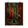Giant Key Performance Wall Art Poster 24×36 Baroque Studio Decor Maximalist Print