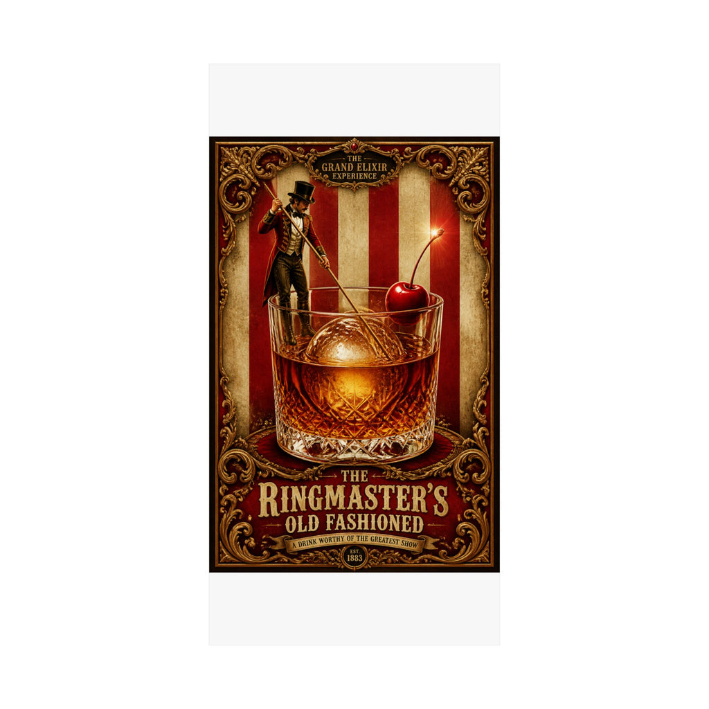 Old Fashioned Ringmaster Wall Art Poster 18×24 Baroque Home Office Decor Maximalist Print