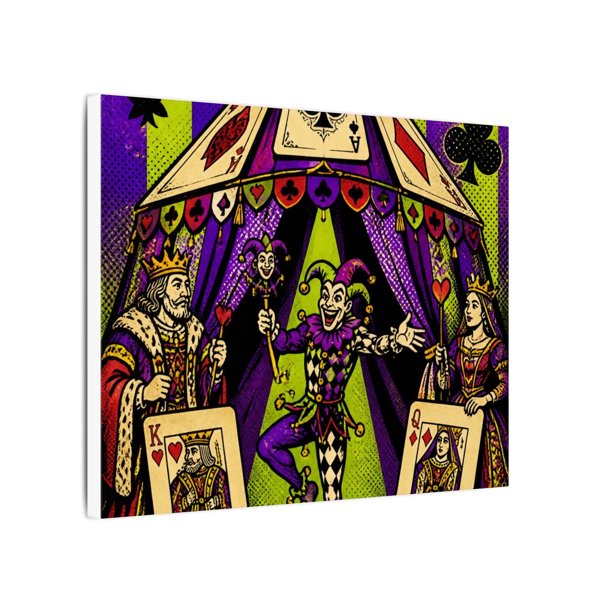 Playing Cards Tent Wall Art Canvas 16×20 Pop Art Living Room Decor Maximalist Print