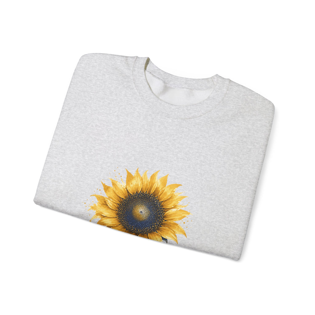 Matching Couple Sweatshirt - Sunflower & Moonflower Matching Couple Premium Fleece Sweatshirt Watercolor Art His Hers Birthday Gift - Design A