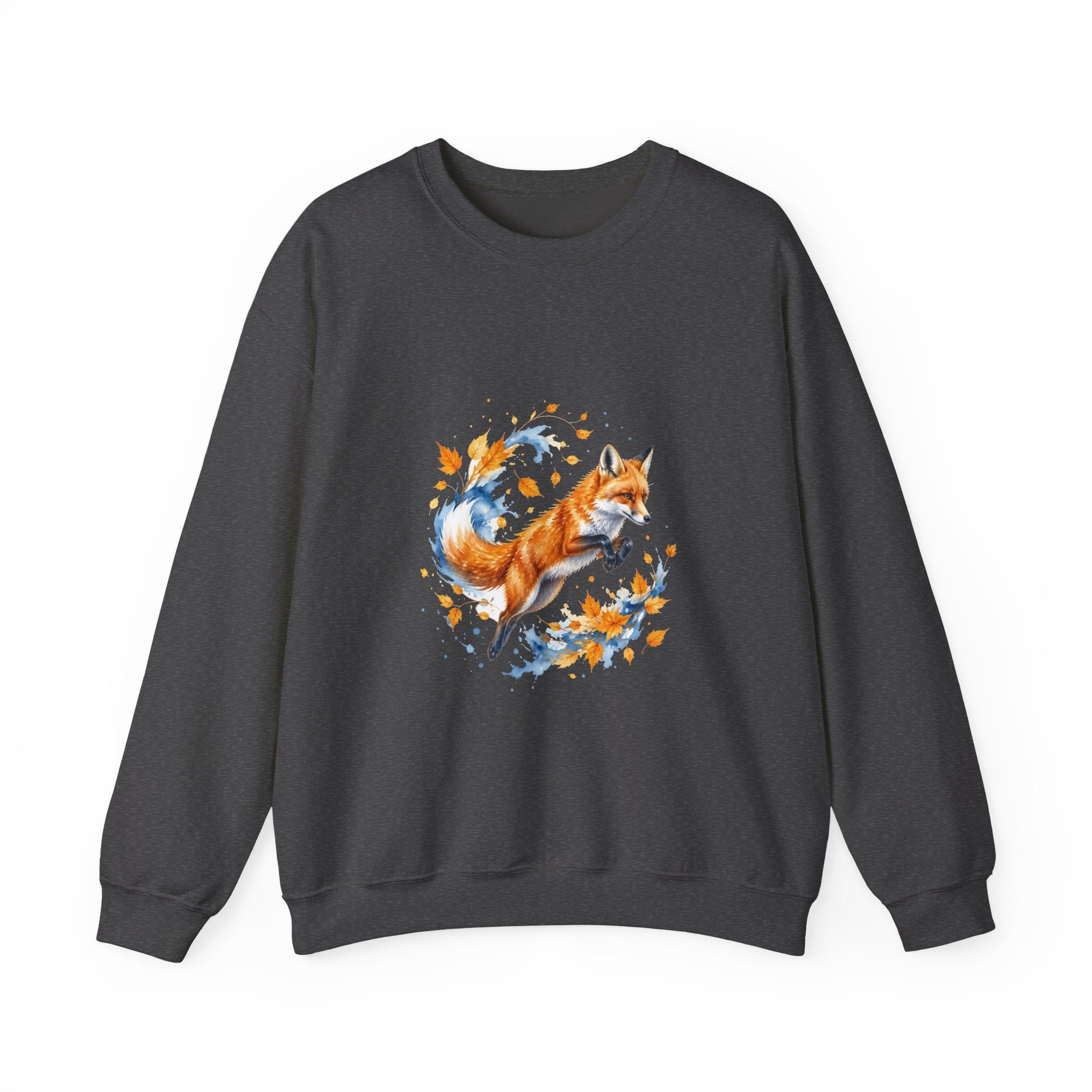 Matching Couple Sweatshirt - Fox & Rabbit Matching Couple Comfort Colors Crew Watercolor Art His Hers Birthday Gift - Design A