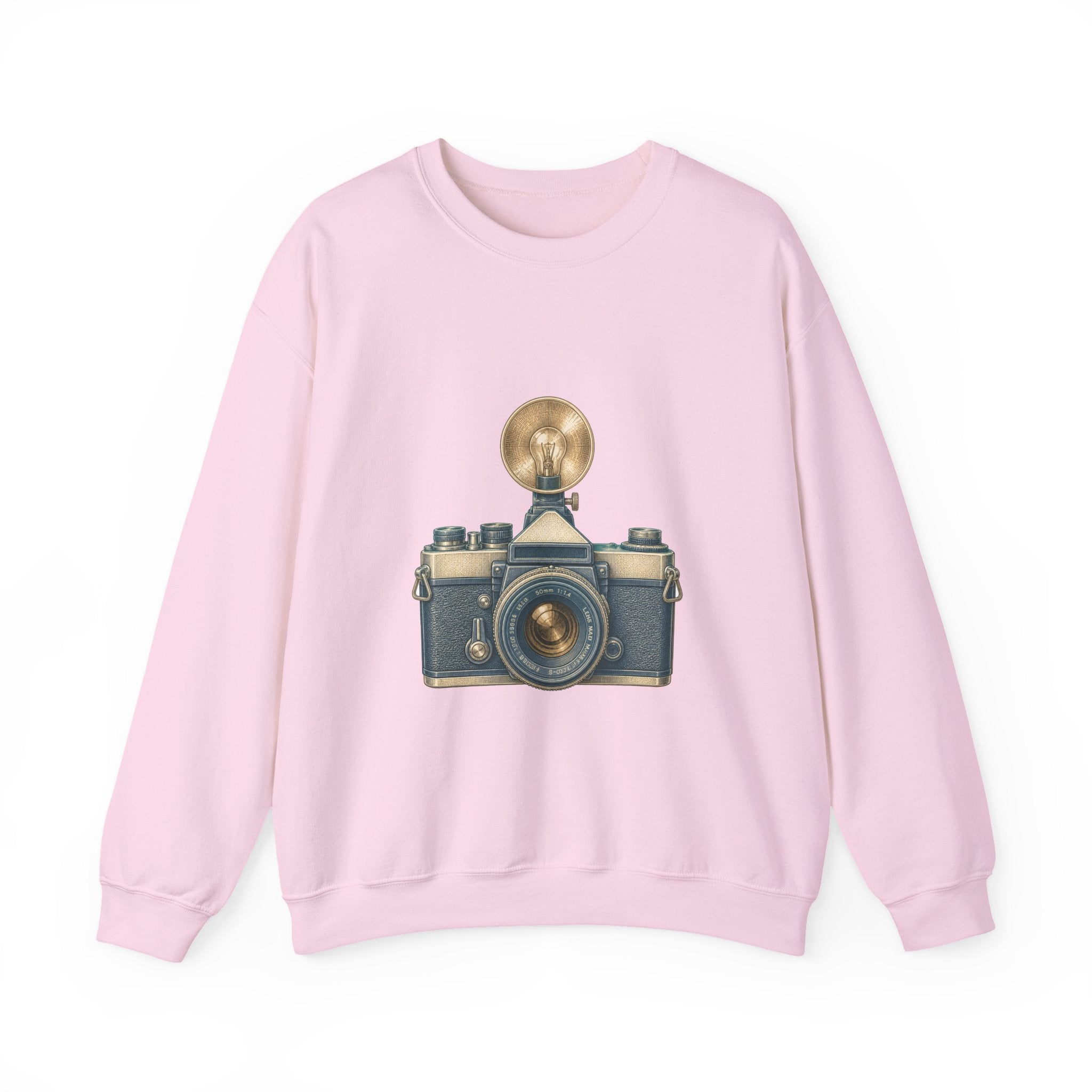 Matching Couple Sweatshirt - Camera & Film Matching Couple Comfort Colors Crew Vintage Art His Hers Honeymoon Gift - Design A