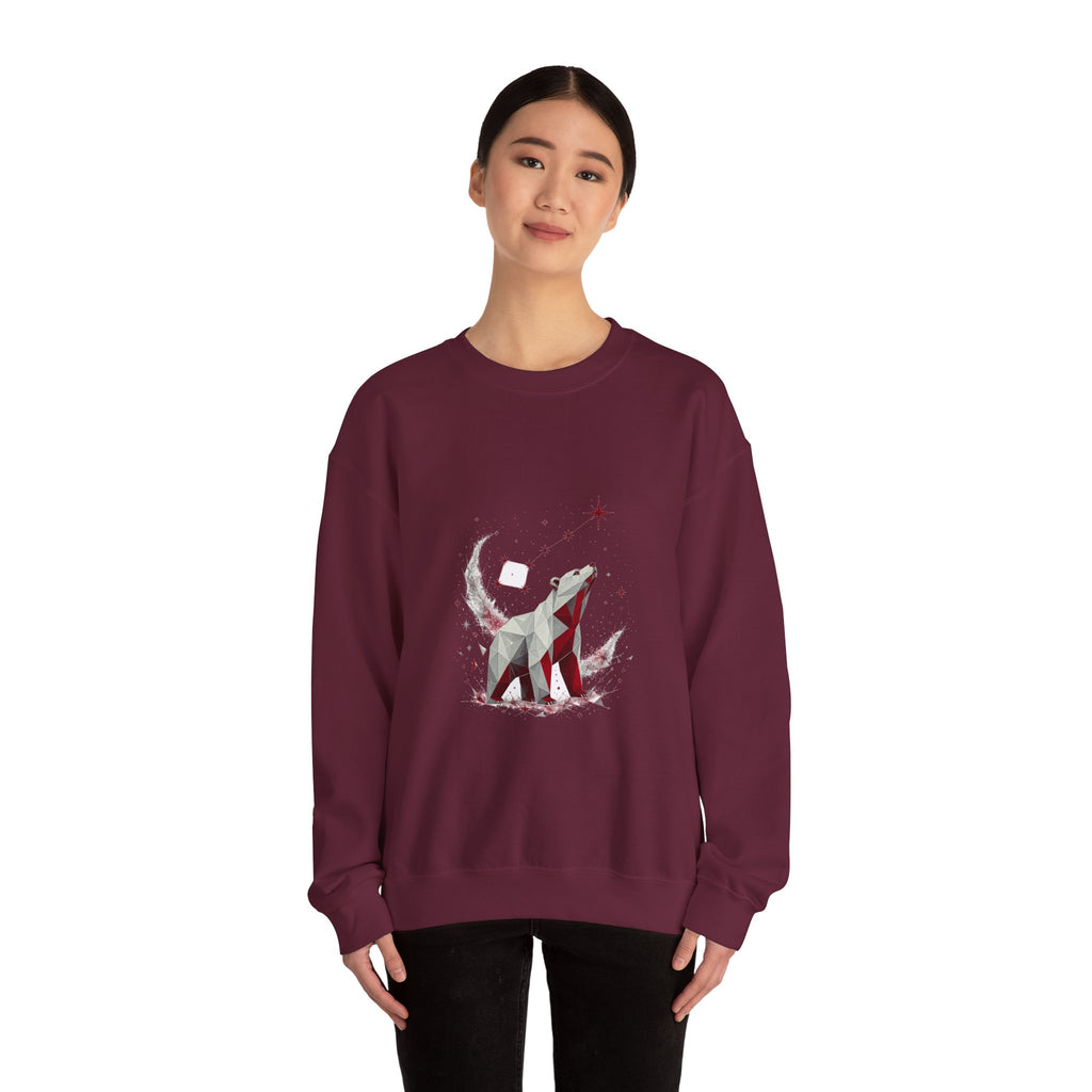 Matching Couple Sweatshirt - Big & Little Dipper Matching Couple Premium Fleece Sweatshirt Geometric Art His Hers Love Gift - Design B