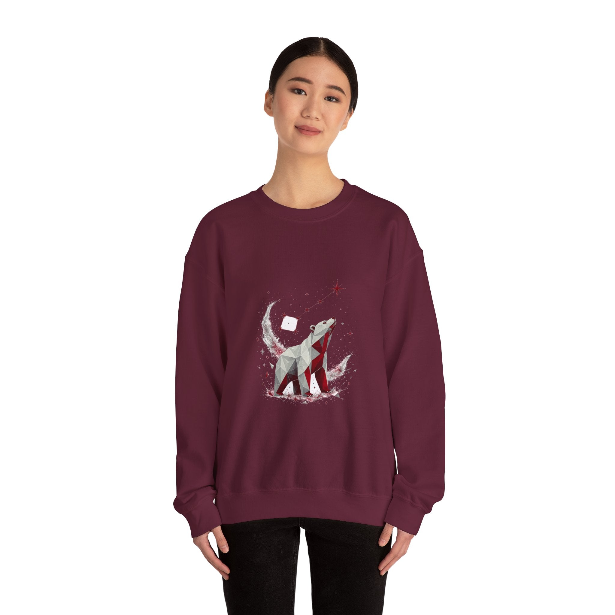 Matching Couple Sweatshirt - Big & Little Dipper Matching Couple Premium Fleece Sweatshirt Geometric Art His Hers Love Gift - Design B