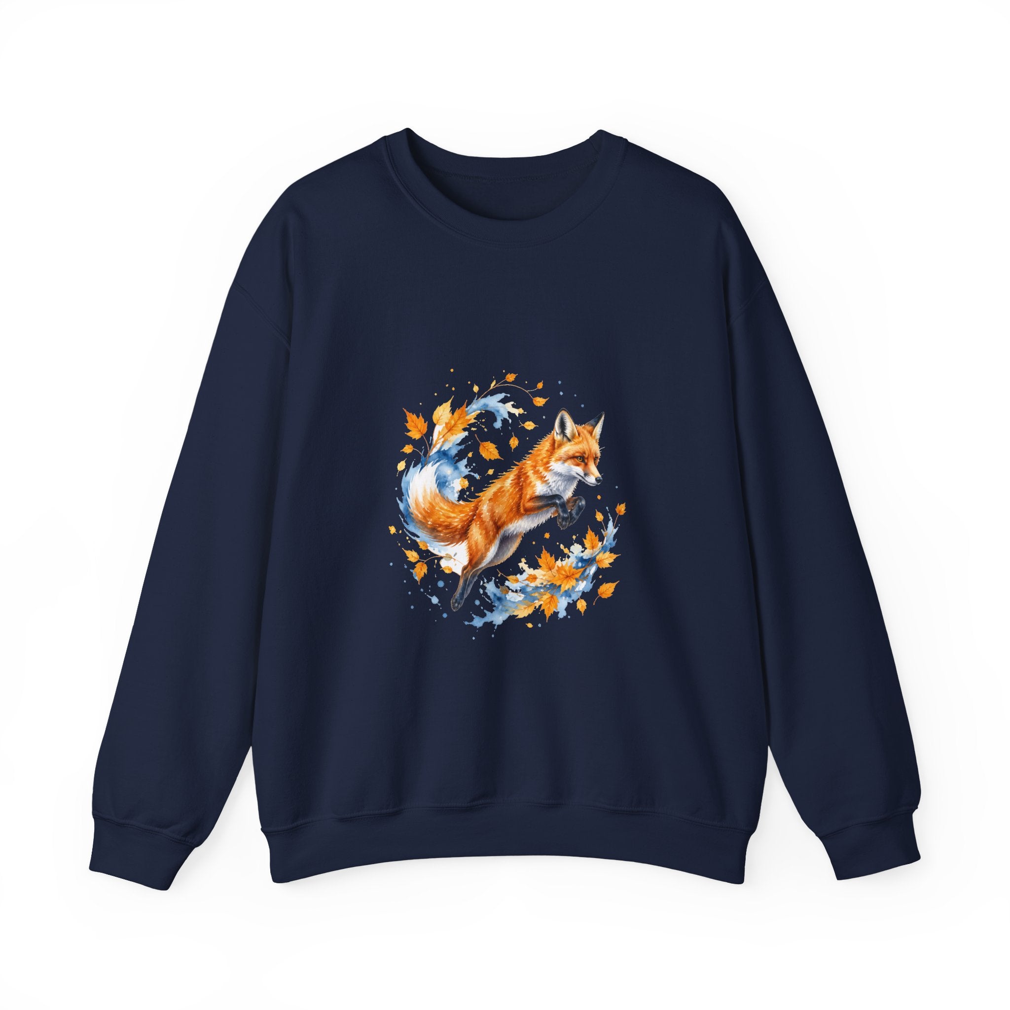 Matching Couple Sweatshirt - Fox & Rabbit Matching Couple Comfort Colors Crew Watercolor Art His Hers Birthday Gift - Design A