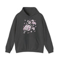 Matching Couple Sweatshirt - Cherry Blossom & Maple Leaf Matching Couple Hooded Sweatshirt Hand-Drawn Art His Hers Best Friend Gift - Design A