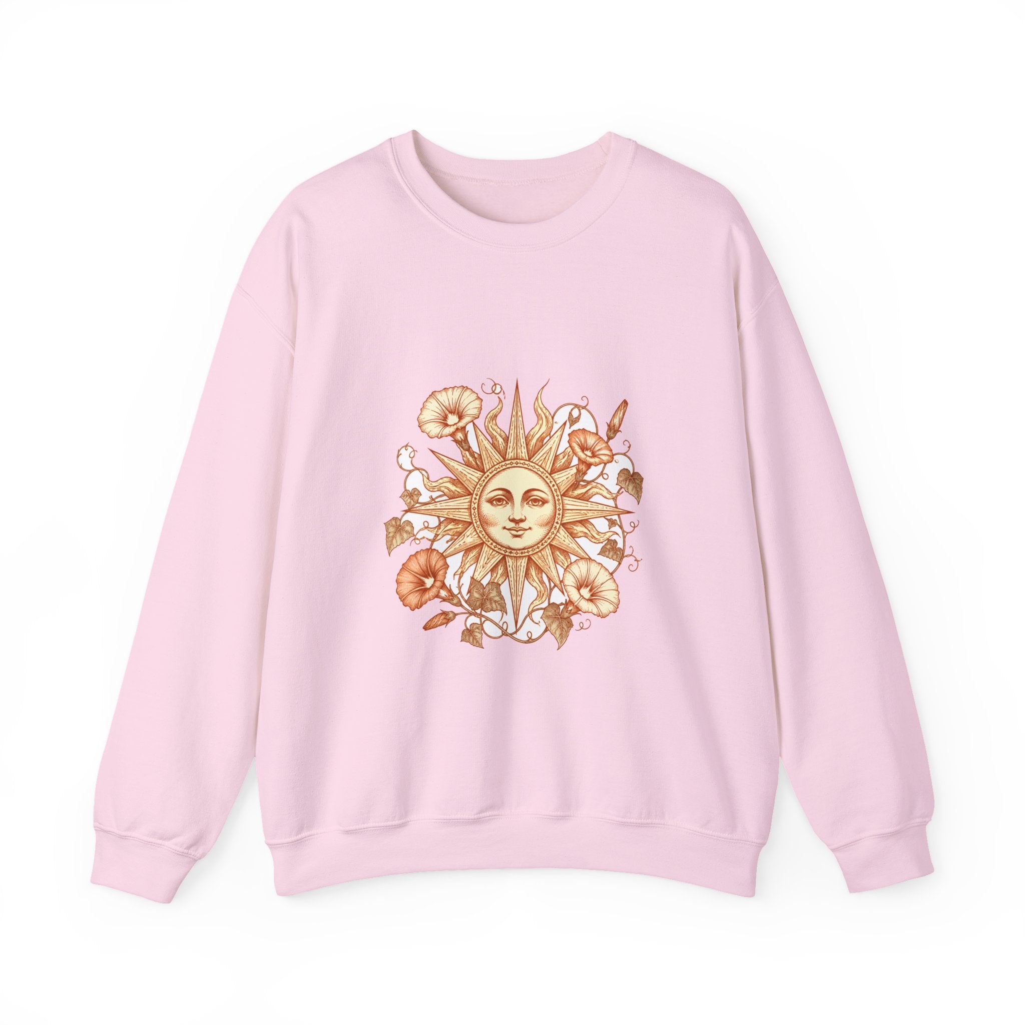 Matching Couple Sweatshirt - Sun & Moon Matching Couple Comfort Colors Crew Hand-Drawn Art His Hers Anniversary Gift - Design B