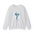Matching Couple Sweatshirt - Octopus & Jellyfish Matching Couple Premium Fleece Sweatshirt Geometric Art His Hers Love Gift - Design B