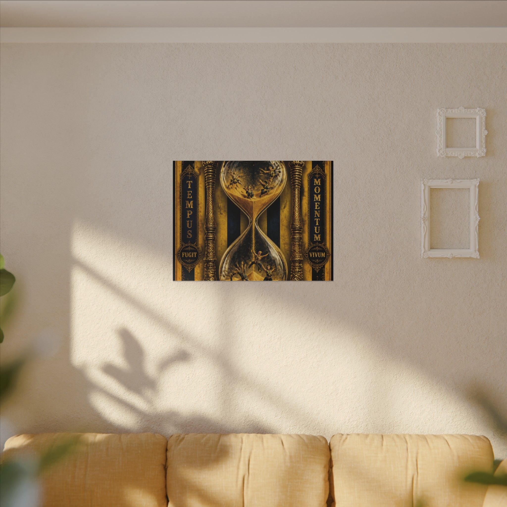 Hourglass Acrobats Wall Art Canvas 16×20 Baroque Home Office Decor Maximalist Print