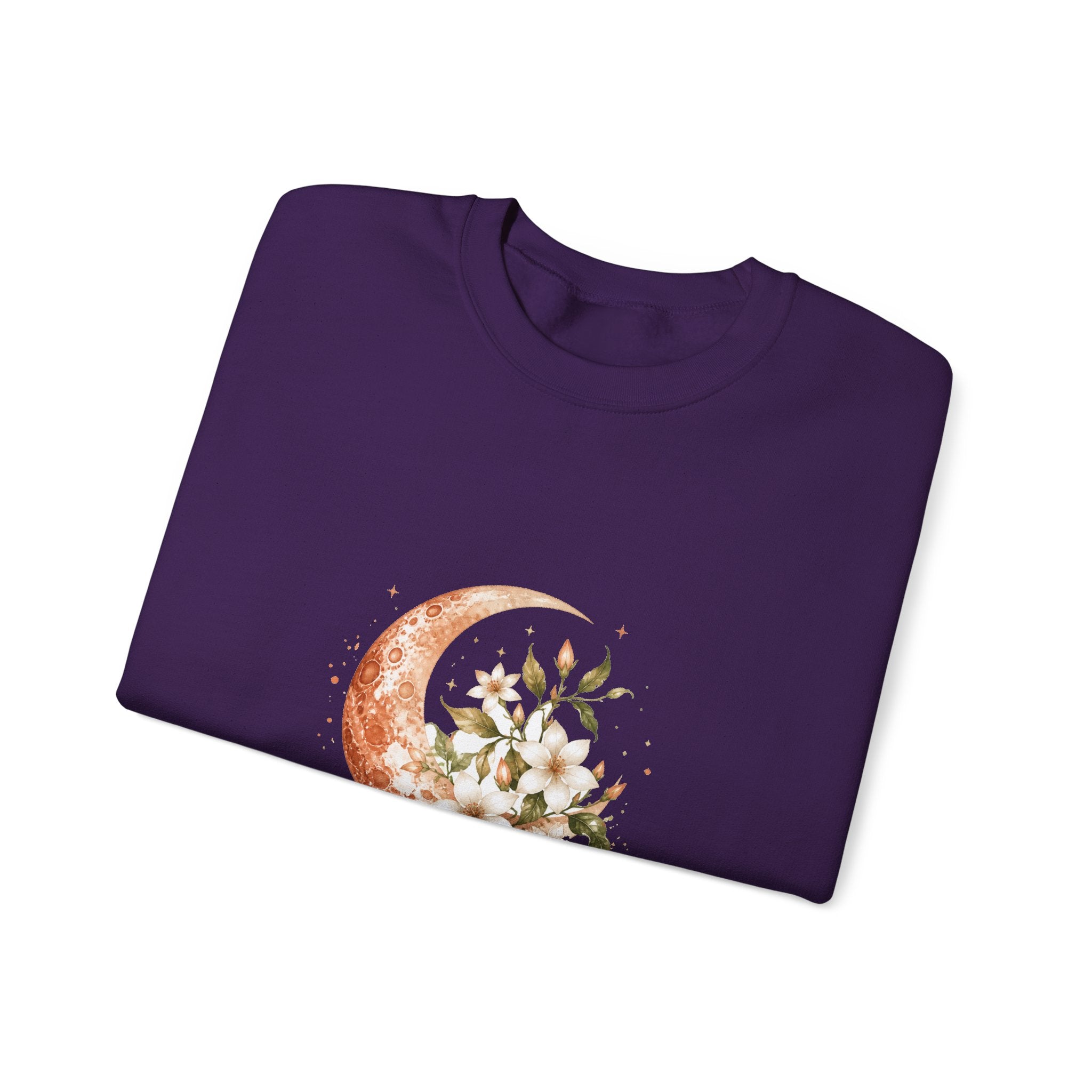 Matching Couple Sweatshirt - Sun & Moon Matching Couple Comfort Colors Crew Watercolor Art His Hers Birthday Gift - Design A