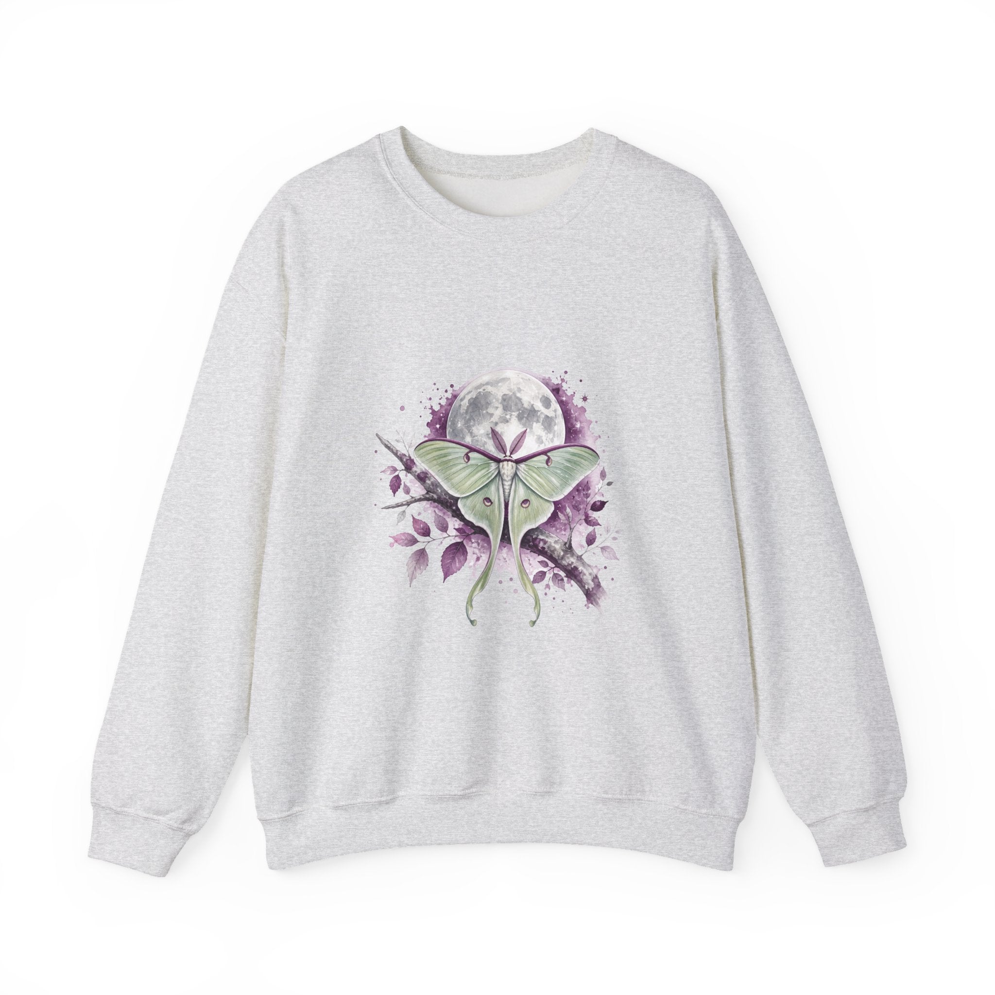 Matching Couple Sweatshirt - Butterfly & Moth Matching Couple Premium Fleece Sweatshirt Watercolor Art His Hers Birthday Gift - Design B