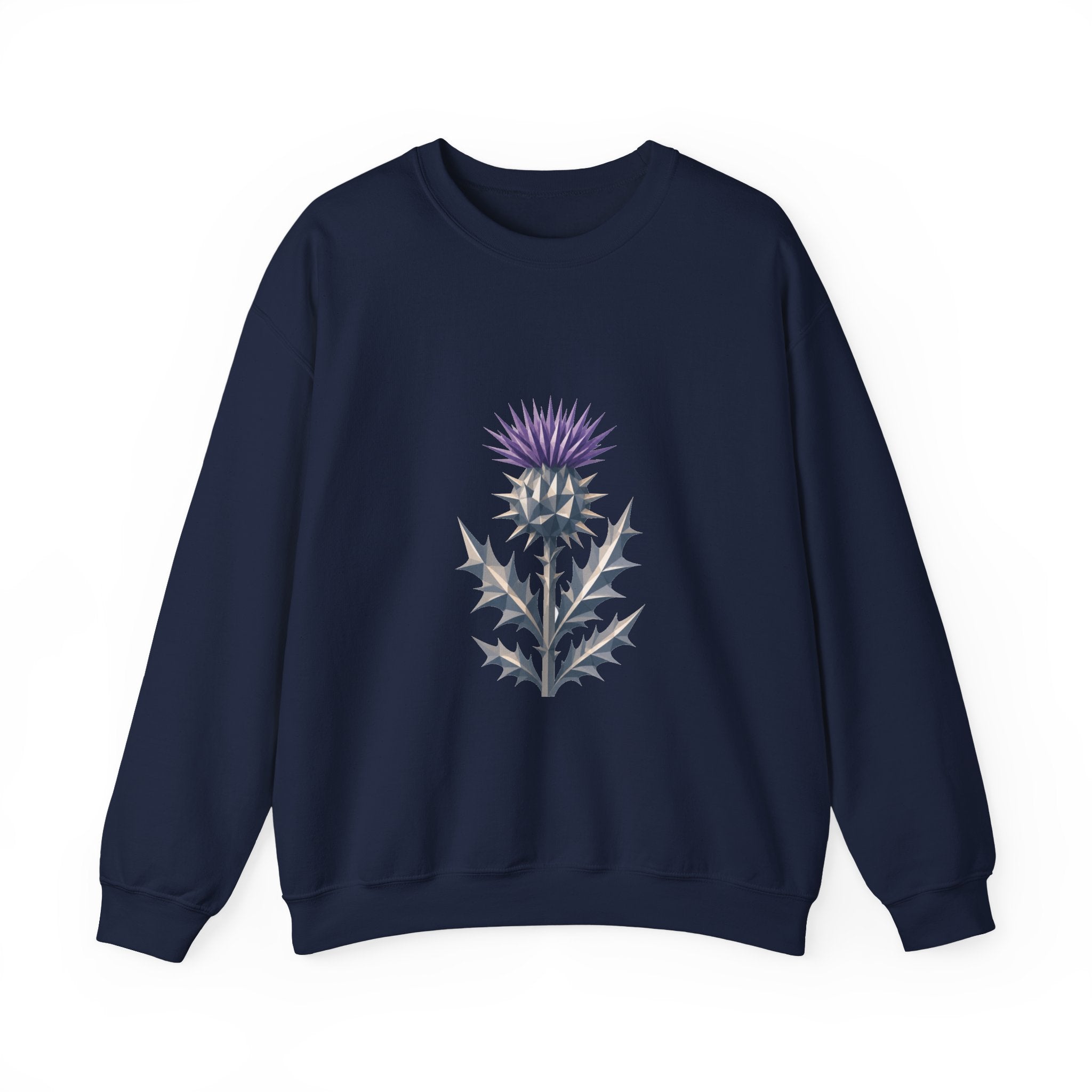Matching Couple Sweatshirt - Lavender & Thistle Matching Couple Comfort Colors Crew Geometric Art His Hers Love Gift - Design B