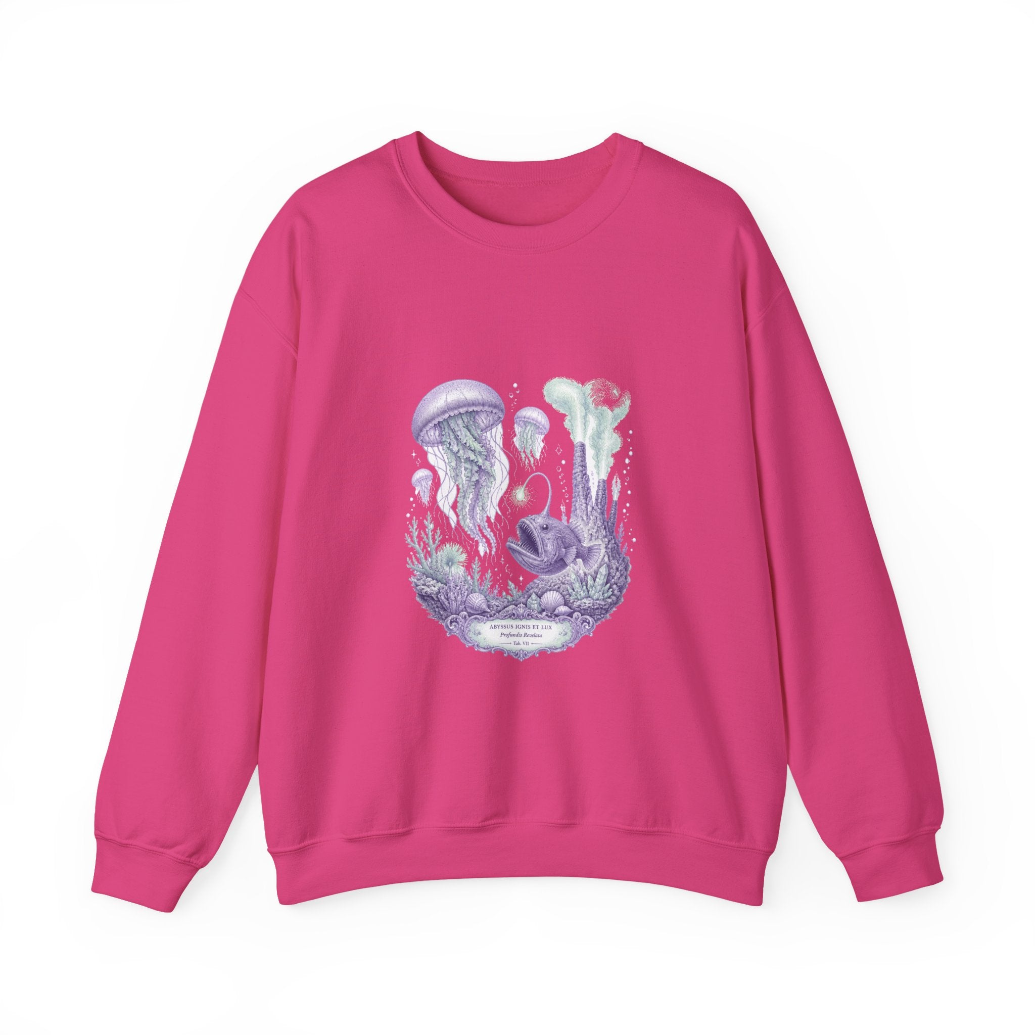 Matching Couple Sweatshirt - Coral Reef & Deep Sea Matching Couple Comfort Colors Crew Vintage Art His Hers Honeymoon Gift - Design B