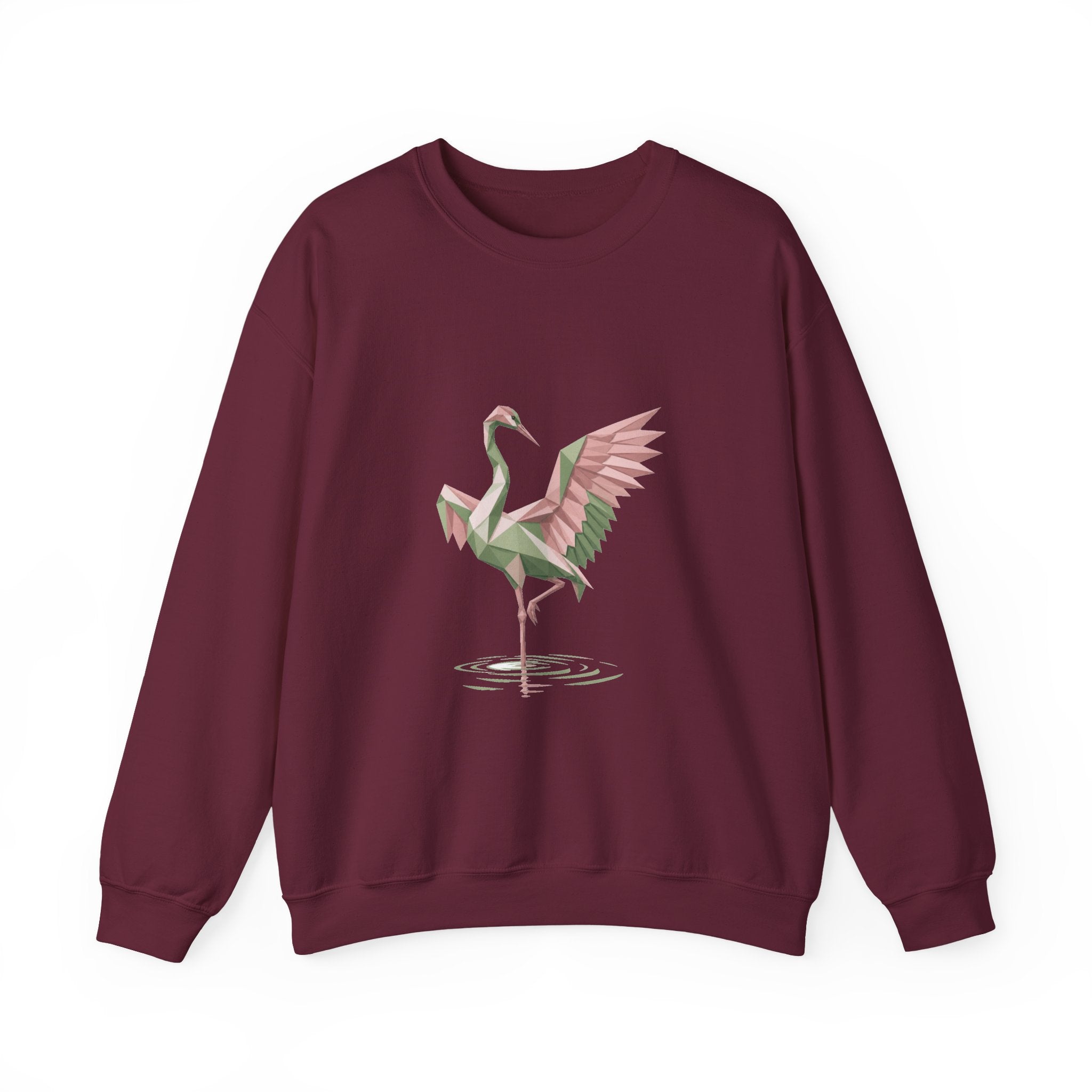 Matching Couple Sweatshirt - Tiger & Crane Matching Couple Comfort Colors Crew Geometric Art His Hers Love Gift - Design B
