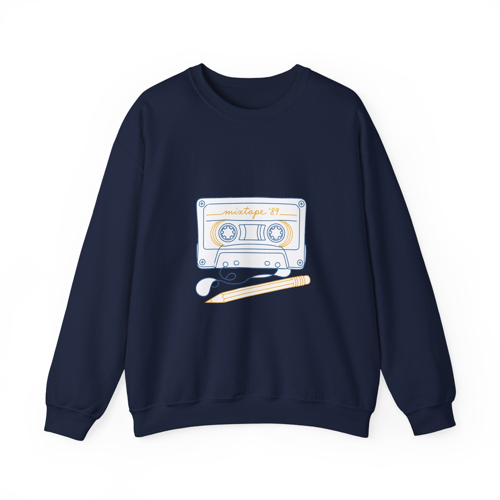 Matching Couple Sweatshirt - Vinyl & Cassette Matching Couple Premium Fleece Sweatshirt Minimalist Art His Hers Christmas Gift - Design B
