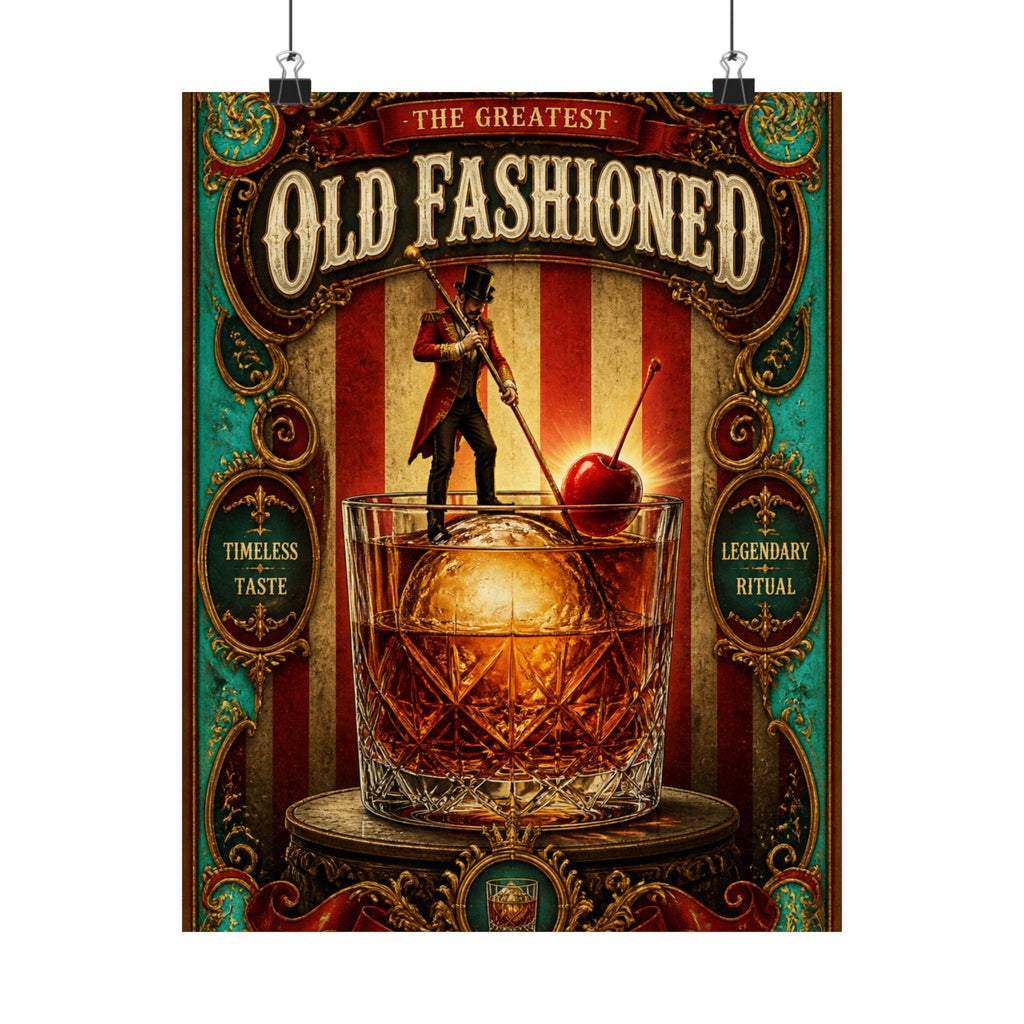 Old Fashioned Ringmaster Wall Art Poster 24×36 Baroque Studio Decor Maximalist Print