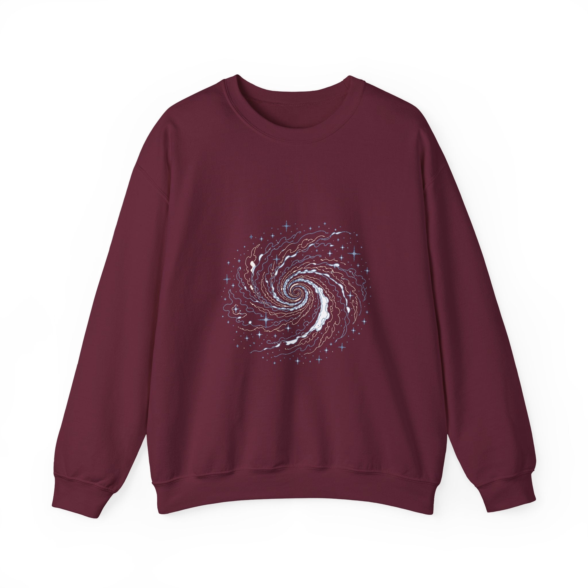 Matching Couple Sweatshirt - Galaxy & Supernova Matching Couple Premium Fleece Sweatshirt Minimalist Art His Hers Christmas Gift - Design A