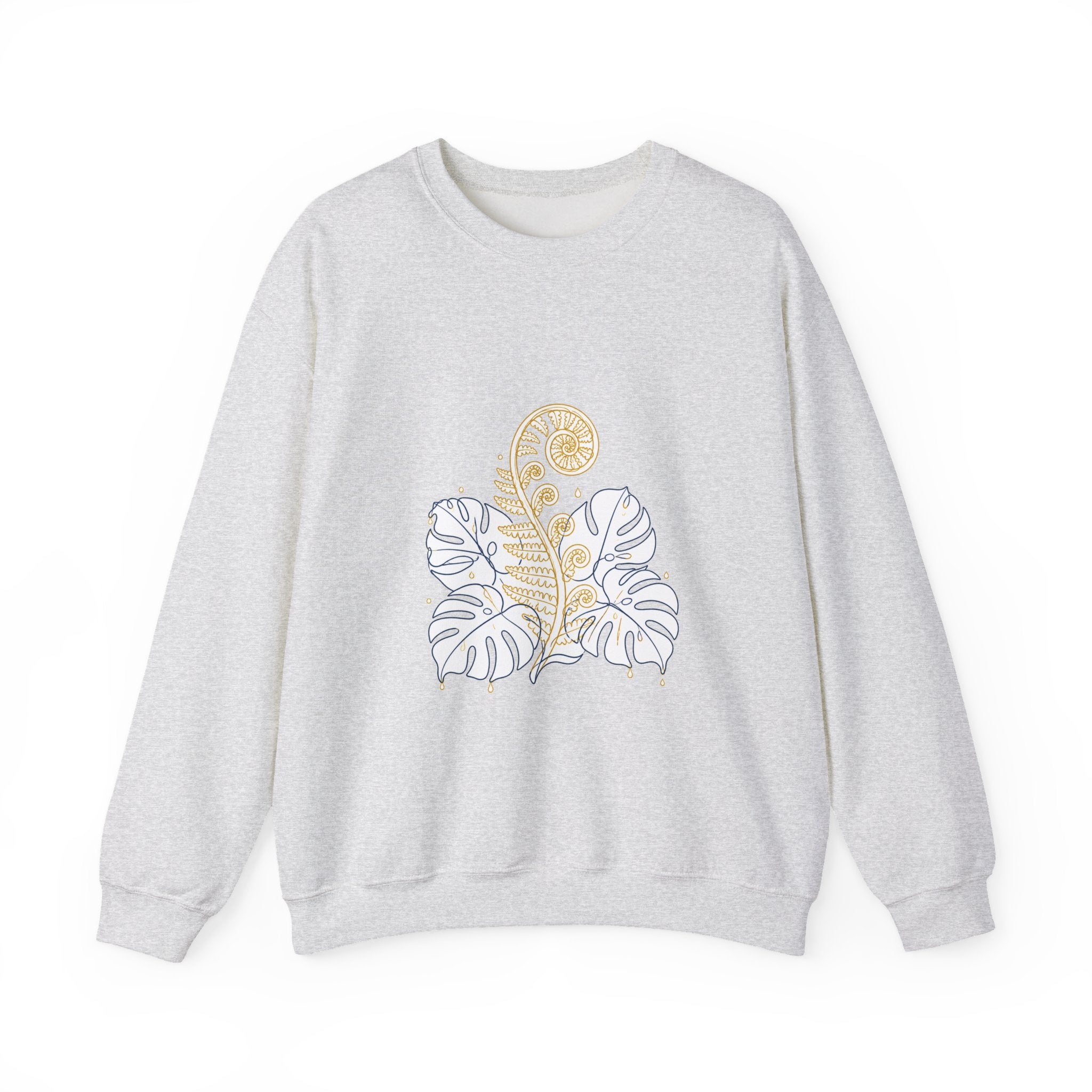 Matching Couple Sweatshirt - Desert & Rainforest Matching Couple Comfort Colors Crew Minimalist Art His Hers Christmas Gift - Design B