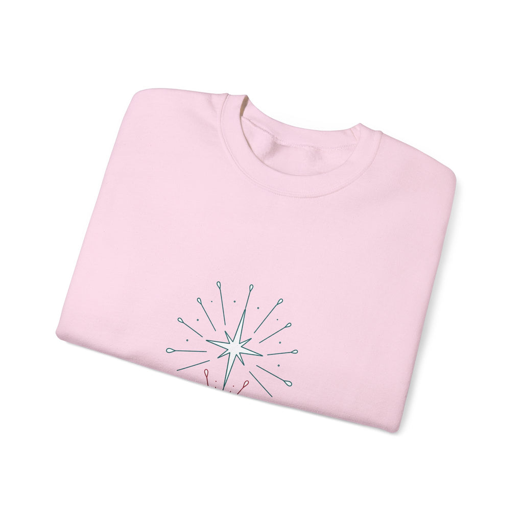 Matching Couple Sweatshirt - Evening & Morning Star Matching Couple Crewneck Sweatshirt Minimalist Art His Hers Valentine Gift - Design B