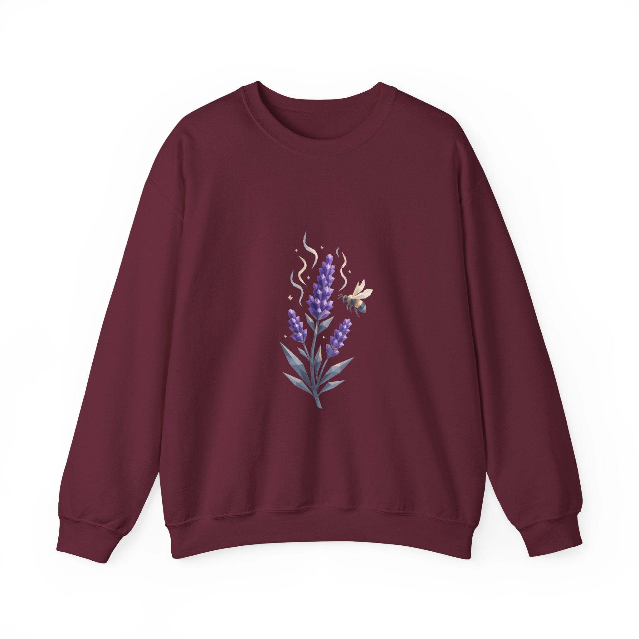 Matching Couple Sweatshirt - Lavender & Thistle Matching Couple Comfort Colors Crew Geometric Art His Hers Love Gift - Design A