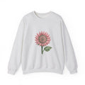 Matching Couple Sweatshirt - Sunflower & Moonflower Matching Couple Crewneck Sweatshirt Geometric Art His Hers Couple Gift - Design A
