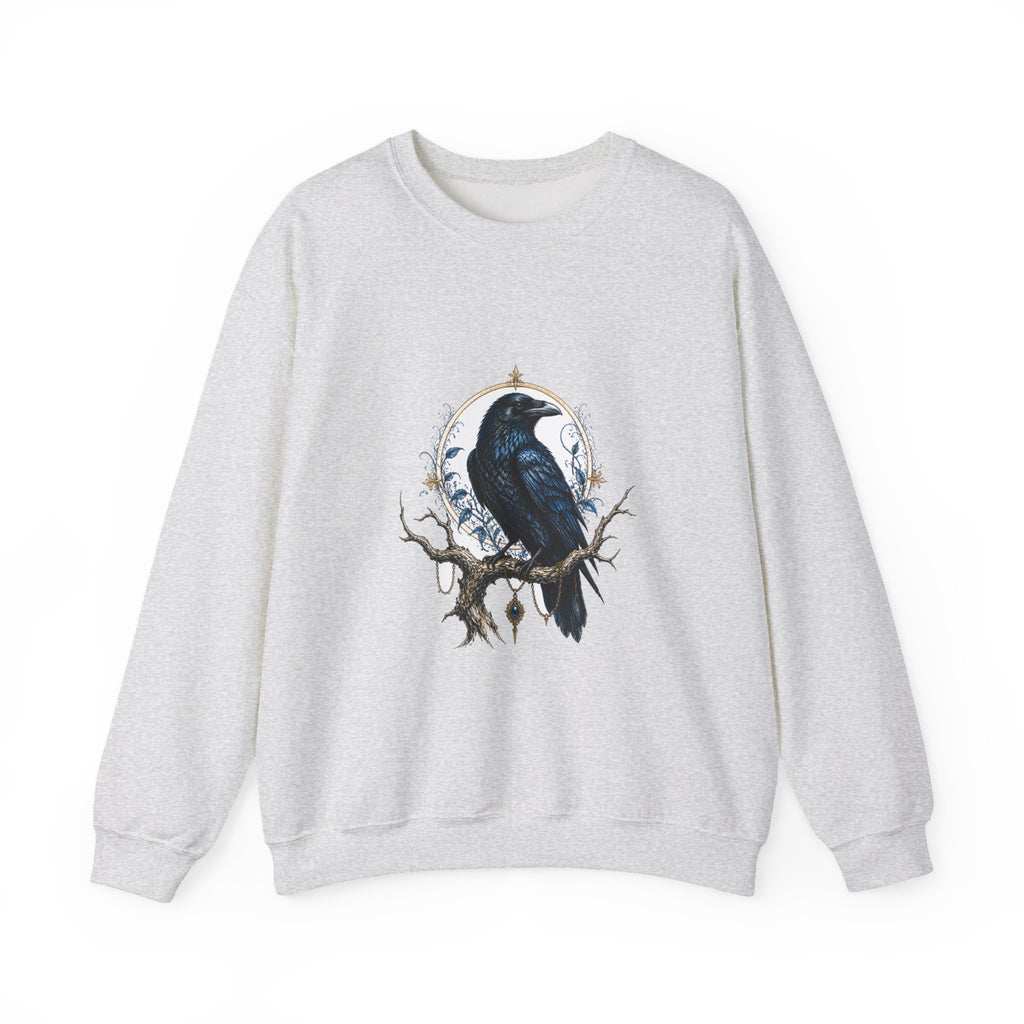 Matching Couple Sweatshirt - Raven & Swan Matching Couple Crewneck Sweatshirt Hand-Drawn Art His Hers Best Friend Gift - Design A