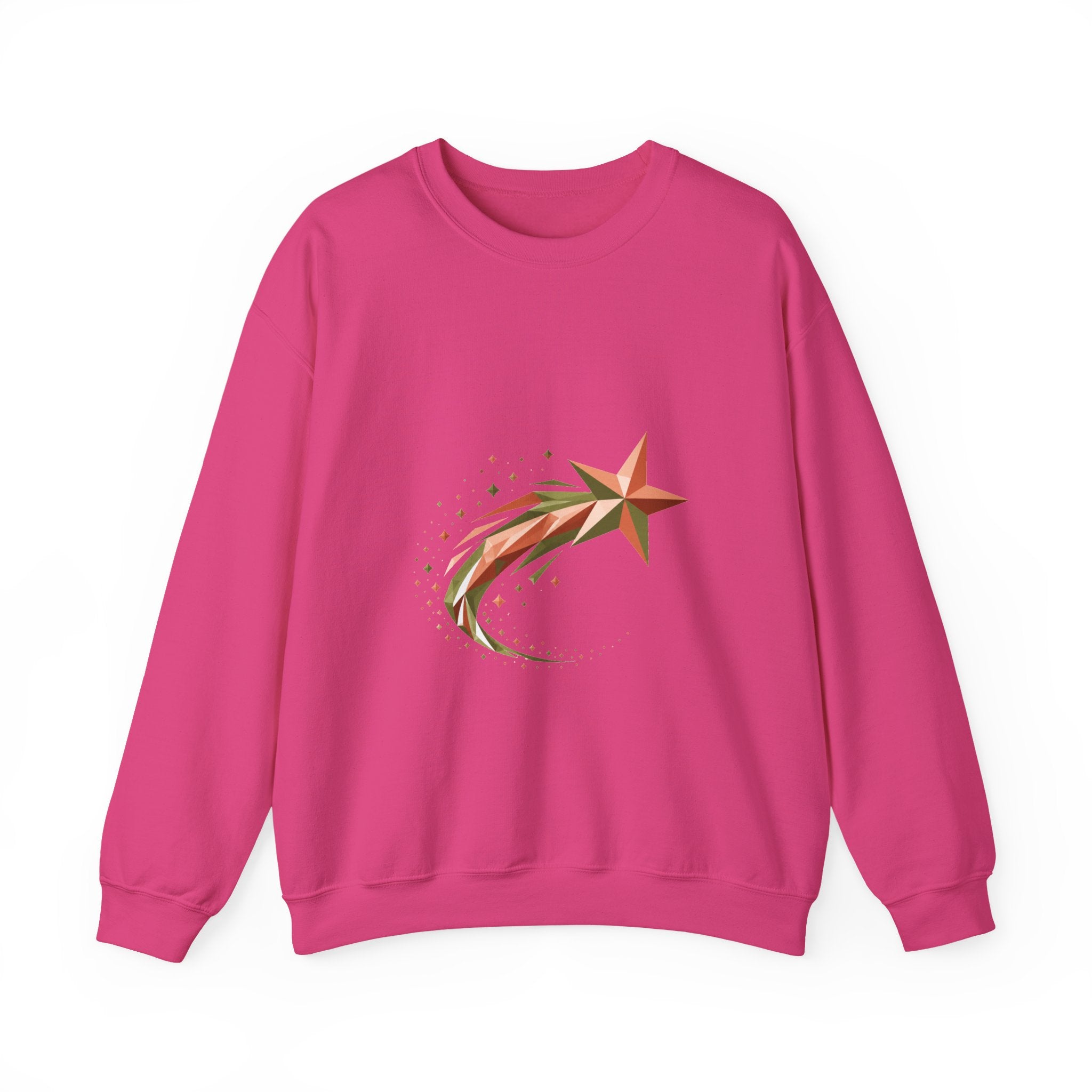 Matching Couple Sweatshirt - Shooting Star & North Star Matching Couple Comfort Colors Crew Geometric Art His Hers Love Gift - Design A