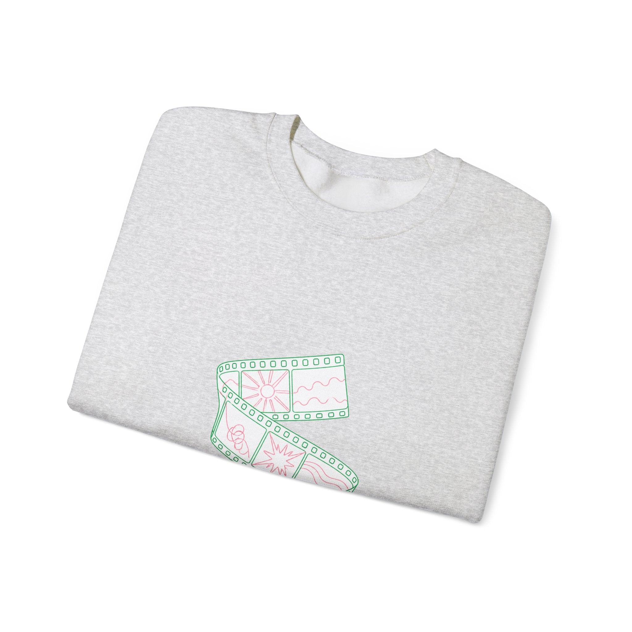 Matching Couple Sweatshirt - Camera & Film Matching Couple Crewneck Sweatshirt Minimalist Art His Hers Valentine Gift - Design B
