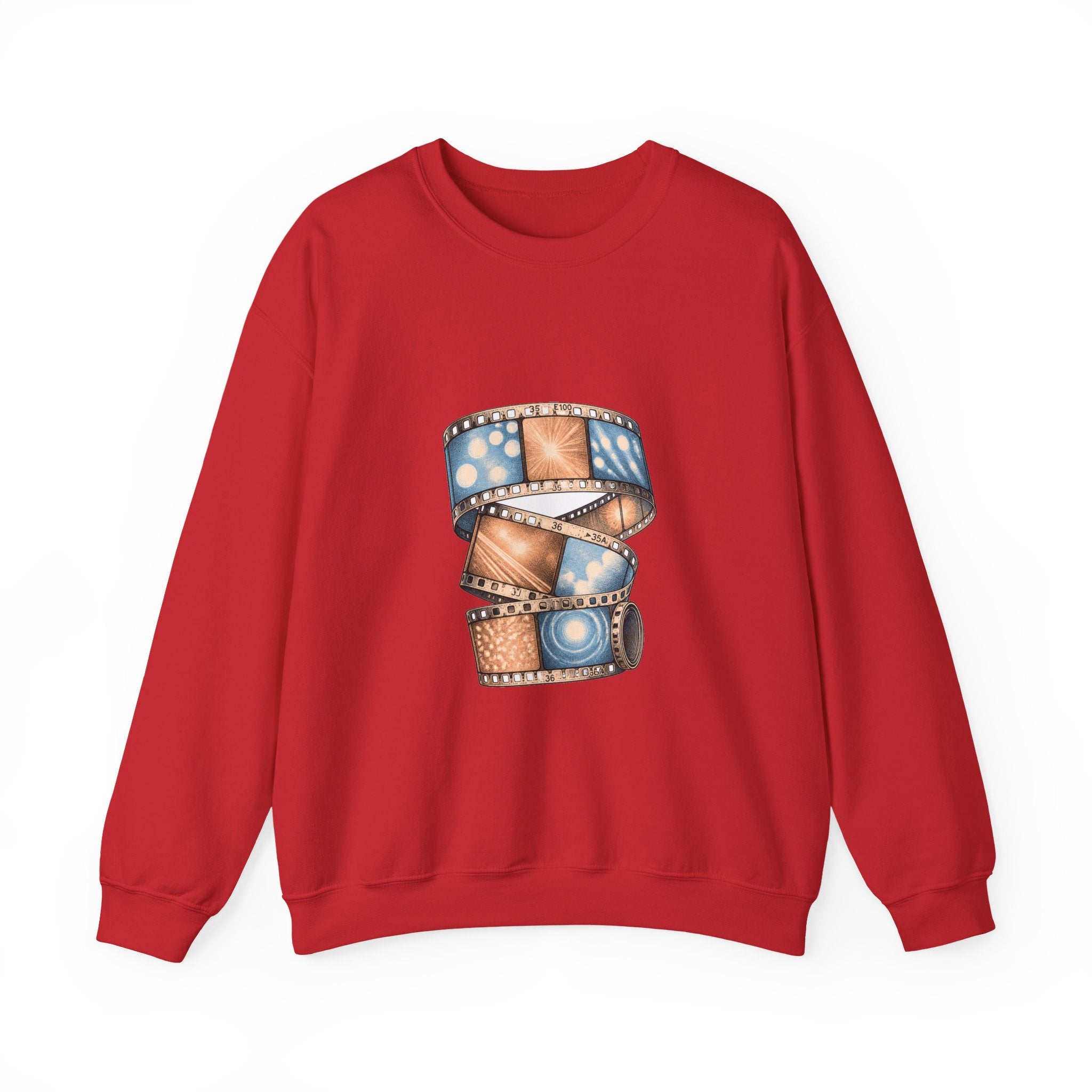 Matching Couple Sweatshirt - Camera & Film Matching Couple Crewneck Sweatshirt Vintage Art His Hers Wedding Gift - Design B