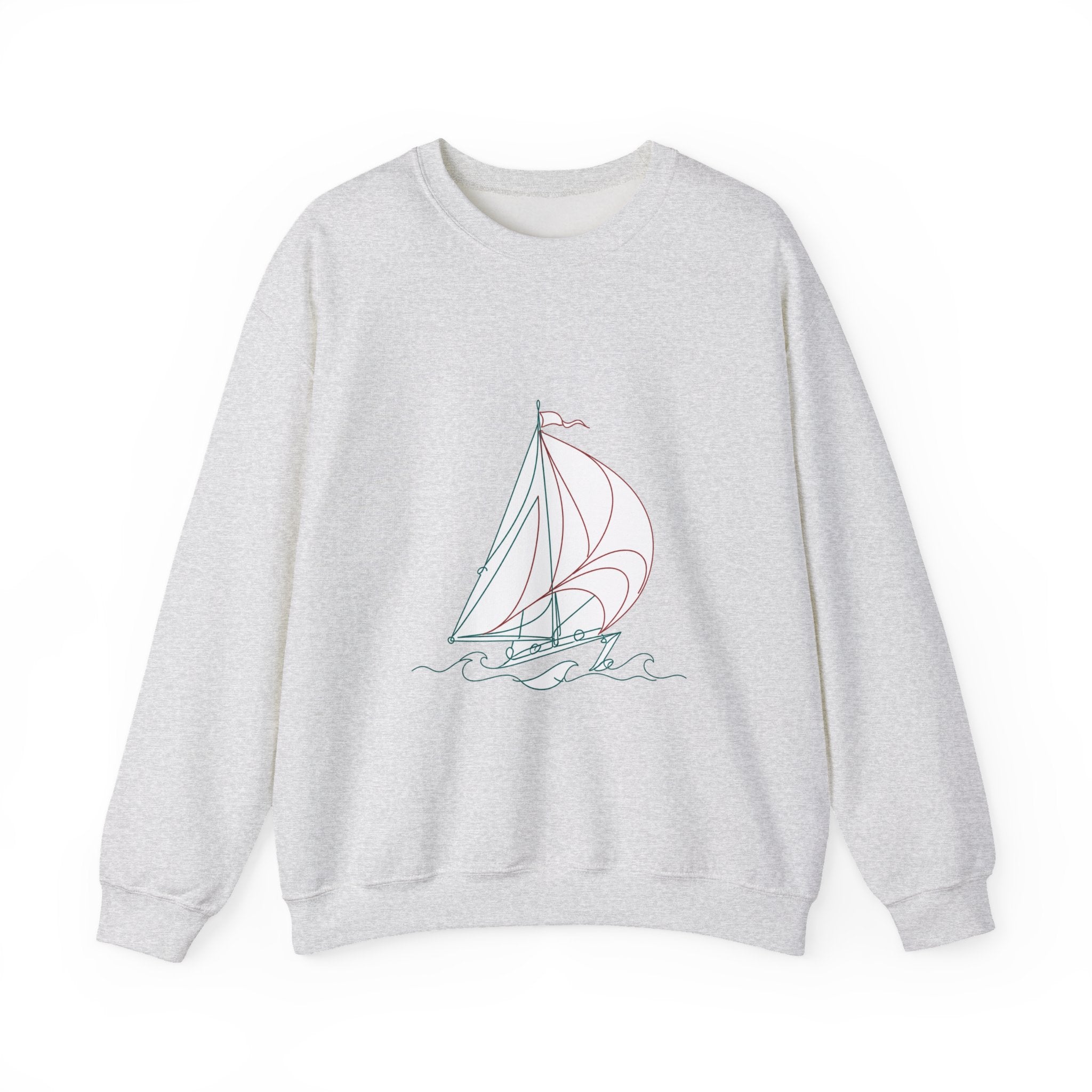 Matching Couple Sweatshirt - Anchor & Sail Matching Couple Comfort Colors Crew Minimalist Art His Hers Christmas Gift - Design B