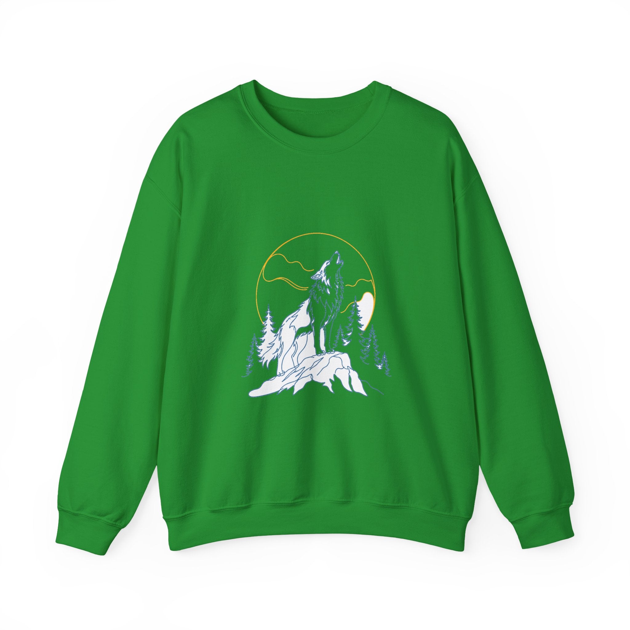 Matching Couple Sweatshirt - Wolf & Dove Matching Couple Crewneck Sweatshirt Minimalist Art His Hers Valentine Gift - Design A