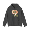 Matching Couple Sweatshirt - Sunflower & Moonflower Matching Couple Hooded Sweatshirt Vintage Art His Hers Wedding Gift - Design A