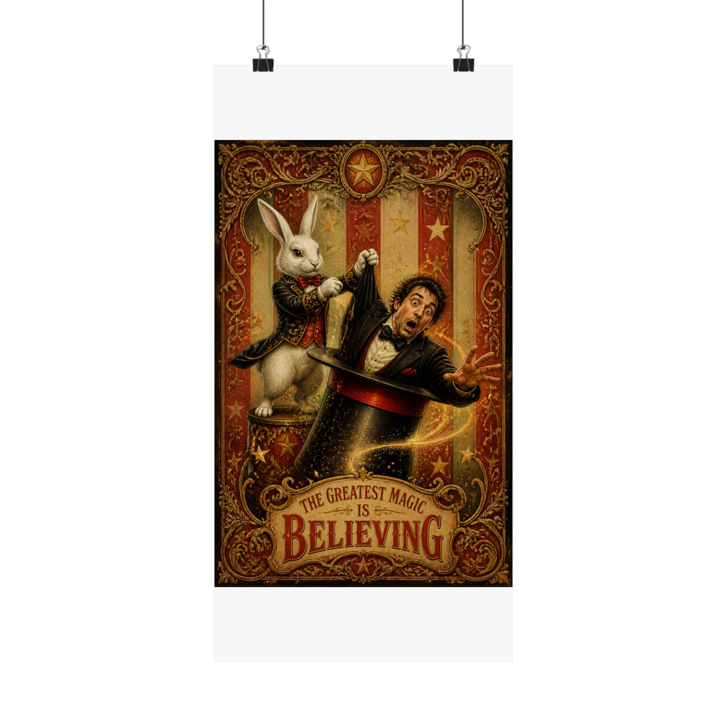 Magic Hat Rabbit Wall Art Poster 18×24 Baroque Home Office Decor Maximalist Print