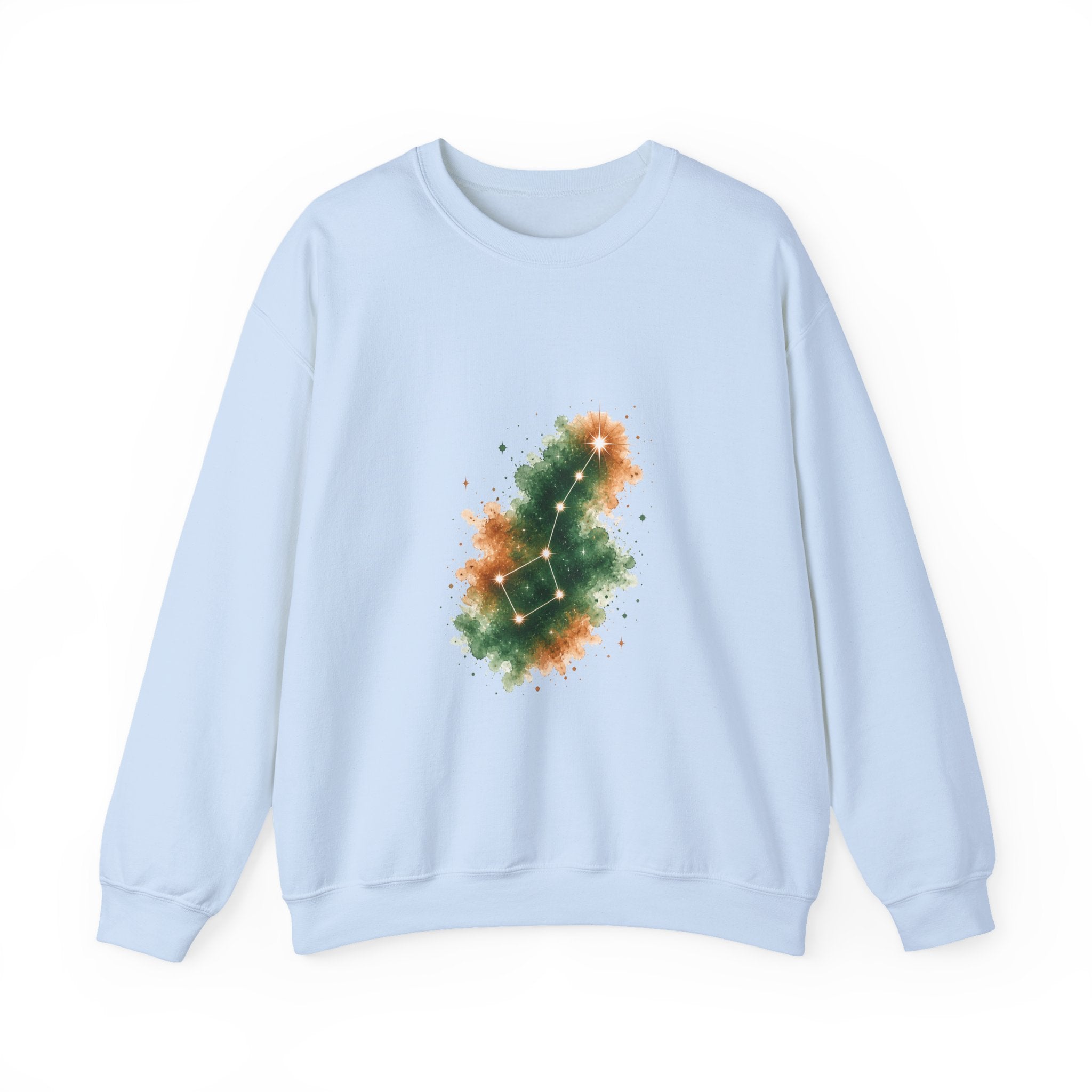 Matching Couple Sweatshirt - Big & Little Dipper Matching Couple Crewneck Sweatshirt Watercolor Art His Hers Engagement Gift - Design B