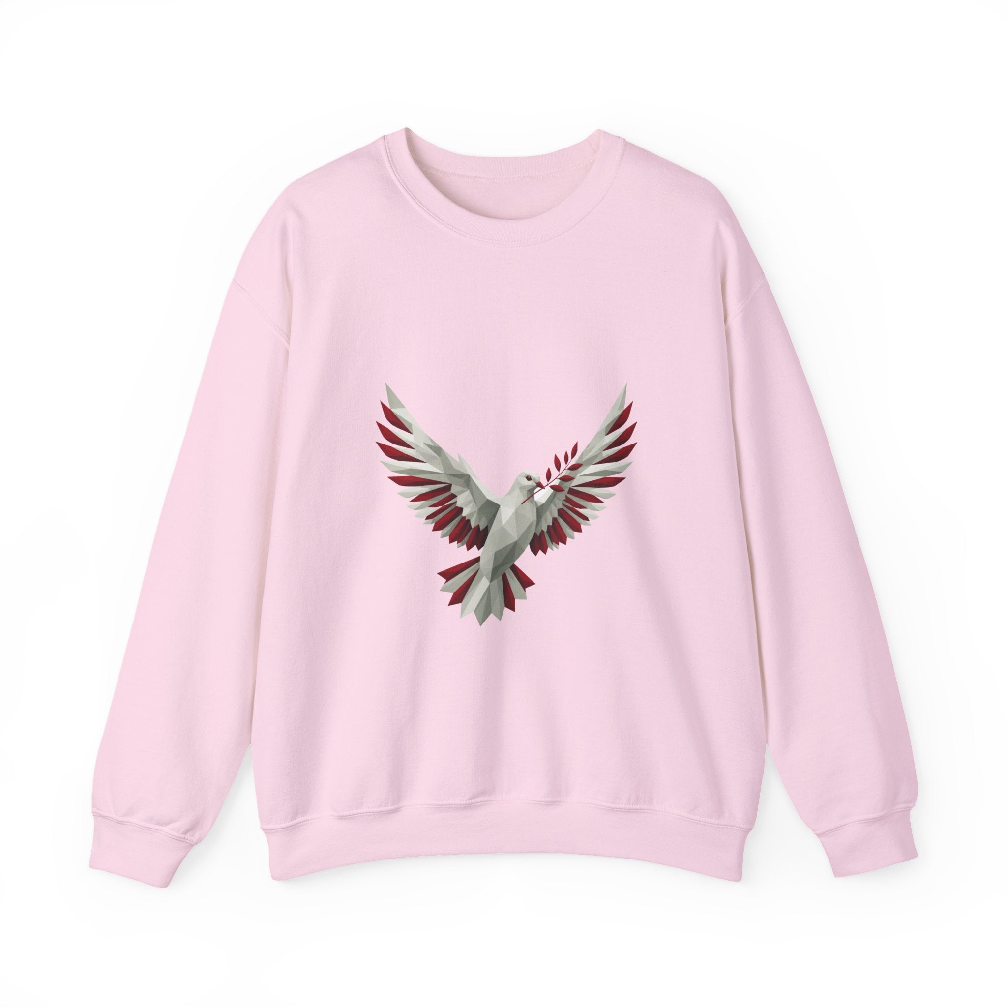Matching Couple Sweatshirt - Wolf & Dove Matching Couple Premium Fleece Sweatshirt Geometric Art His Hers Love Gift - Design B