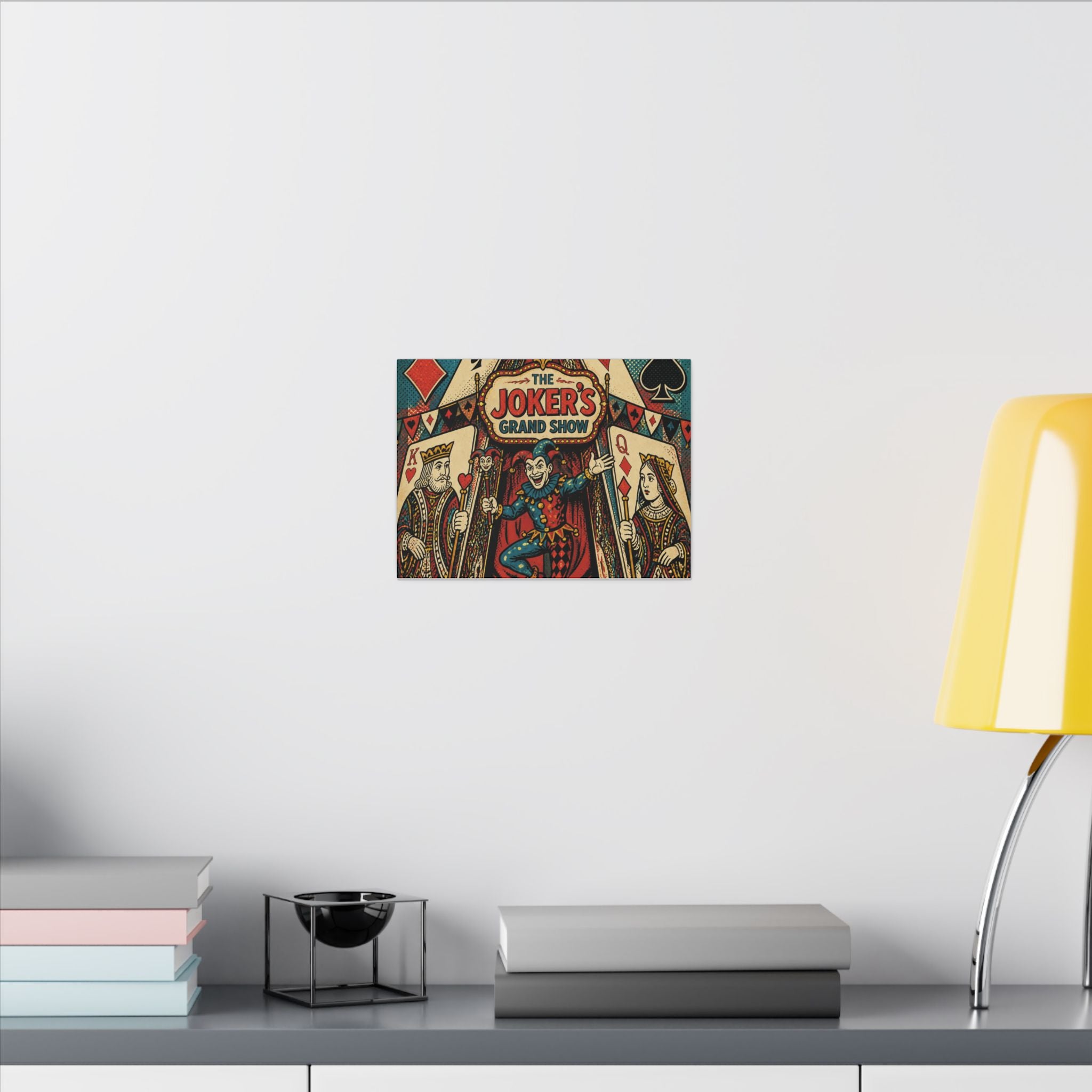 Playing Cards Tent Wall Art Canvas 24×36 Pop Art Restaurant Decor Maximalist Print