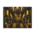 Strongman Bear Wall Art Canvas 16×20 Art Deco Entryway Decor Maximalist Print