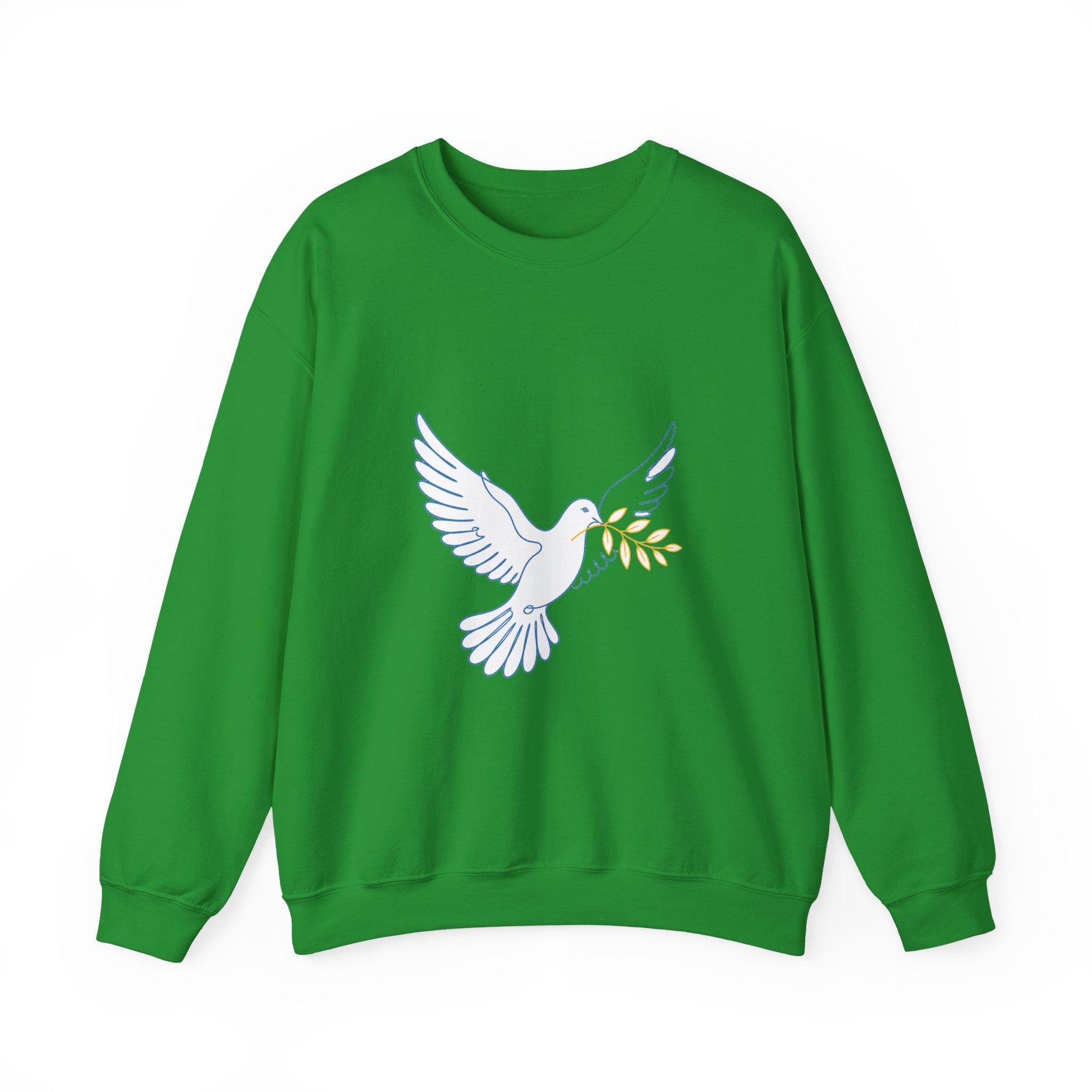 Matching Couple Sweatshirt - Wolf & Dove Matching Couple Crewneck Sweatshirt Minimalist Art His Hers Valentine Gift - Design B