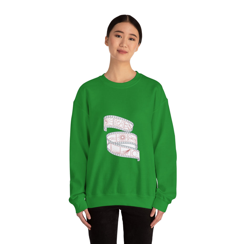 Matching Couple Sweatshirt - Camera & Film Matching Couple Comfort Colors Crew Minimalist Art His Hers Christmas Gift - Design B