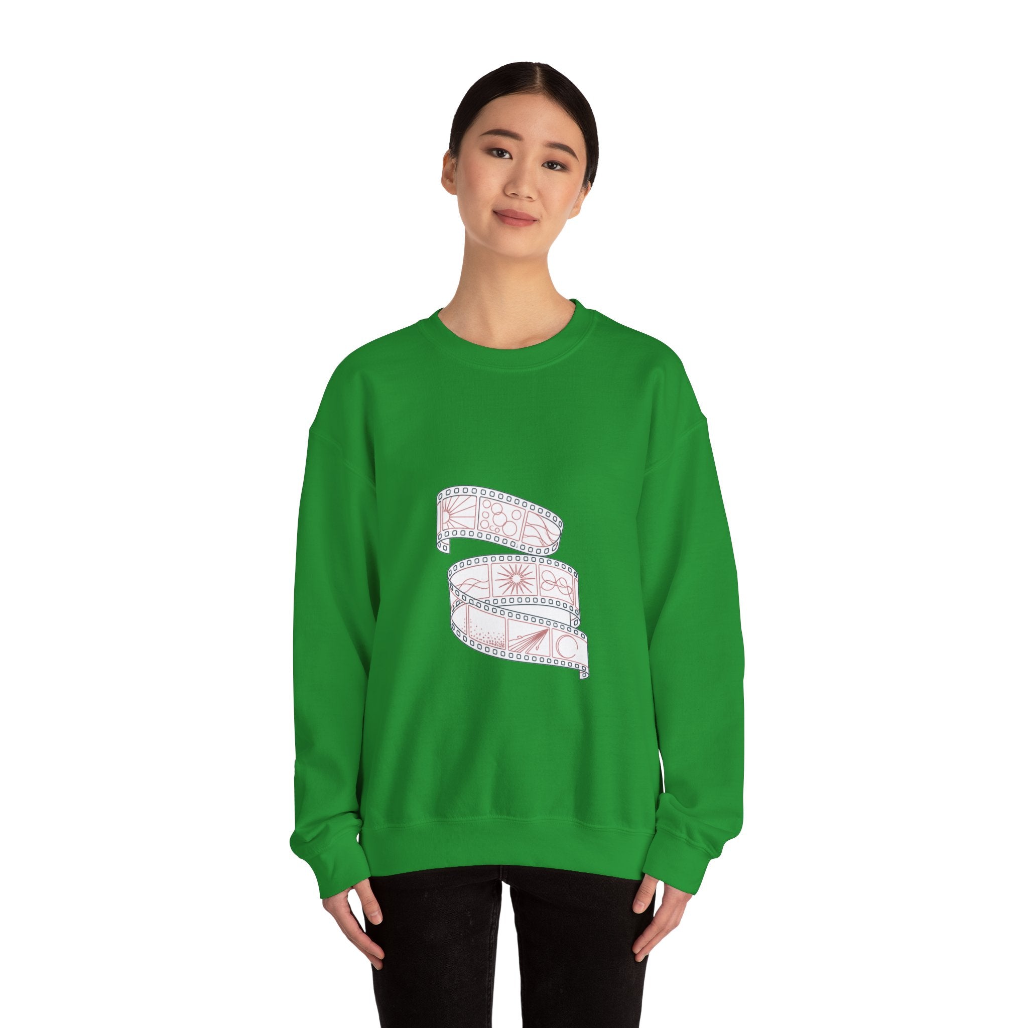 Matching Couple Sweatshirt - Camera & Film Matching Couple Comfort Colors Crew Minimalist Art His Hers Christmas Gift - Design B