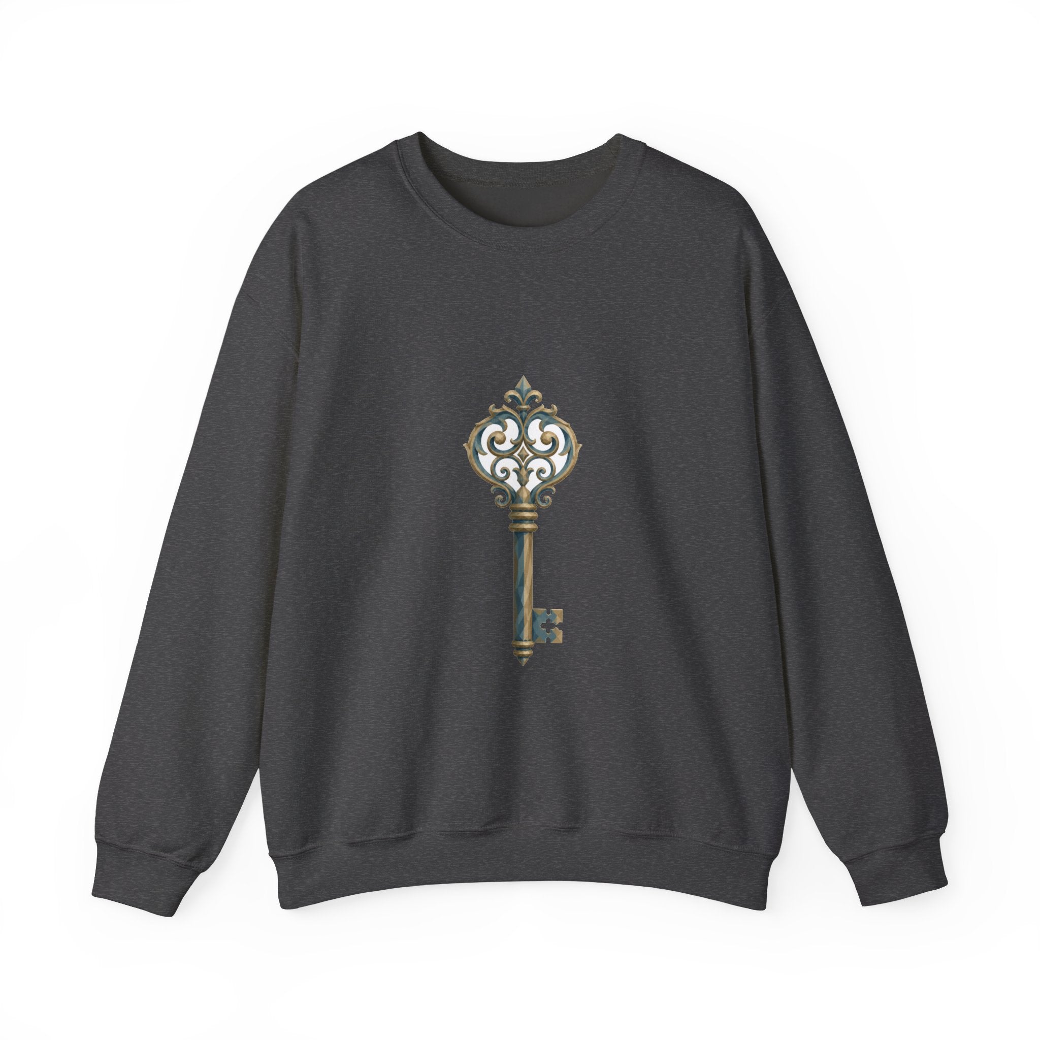 Matching Couple Sweatshirt - Key & Lock Matching Couple Comfort Colors Crew Geometric Art His Hers Love Gift - Design A