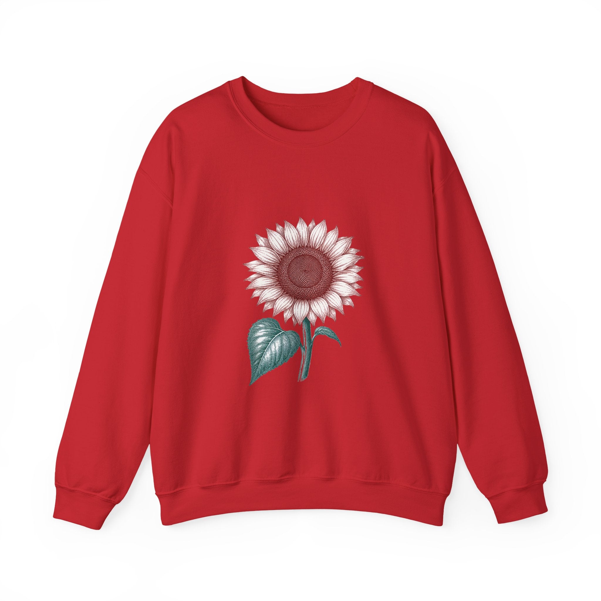 Matching Couple Sweatshirt - Sunflower & Moonflower Matching Couple Premium Fleece Sweatshirt Vintage Art His Hers Honeymoon Gift - Design A