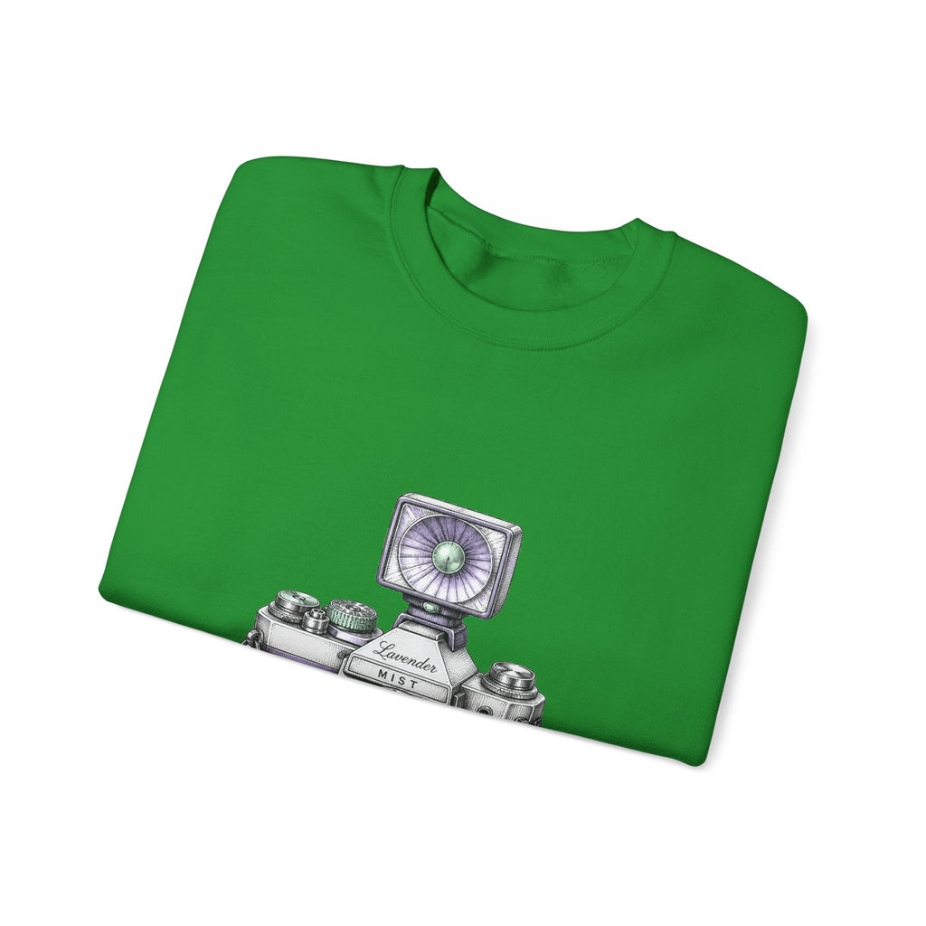 Matching Couple Sweatshirt - Camera & Film Matching Couple Comfort Colors Crew Hand-Drawn Art His Hers Anniversary Gift - Design A