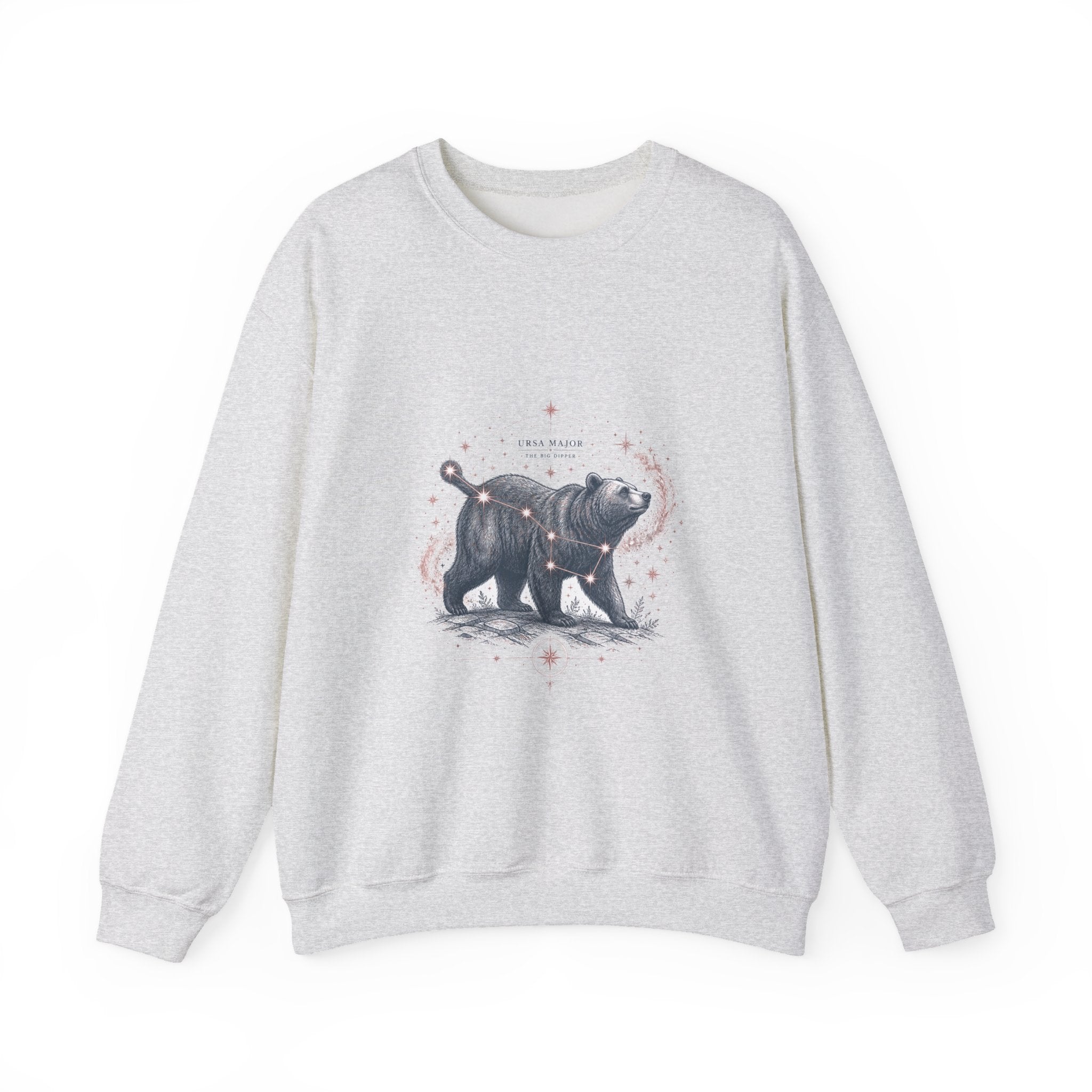 Matching Couple Sweatshirt - Big & Little Dipper Matching Couple Premium Fleece Sweatshirt Vintage Art His Hers Honeymoon Gift - Design A