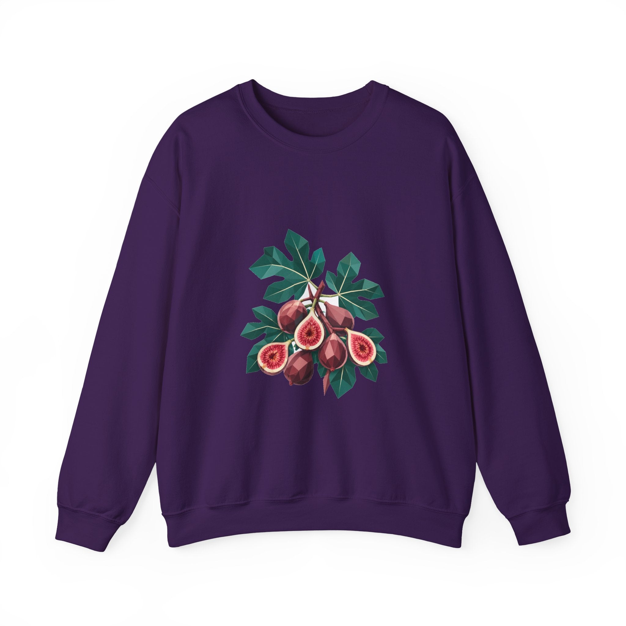 Matching Couple Sweatshirt - Olive Branch & Fig Matching Couple Crewneck Sweatshirt Geometric Art His Hers Couple Gift - Design B