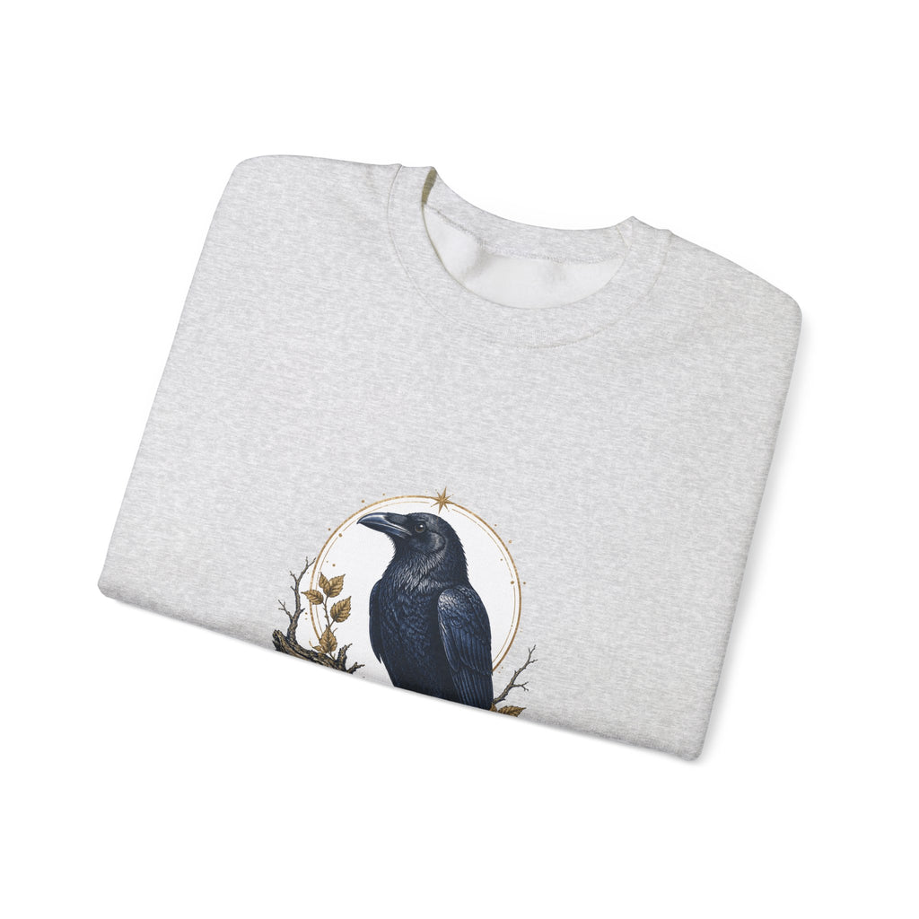 Matching Couple Sweatshirt - Raven & Swan Matching Couple Premium Fleece Sweatshirt Vintage Art His Hers Honeymoon Gift - Design A