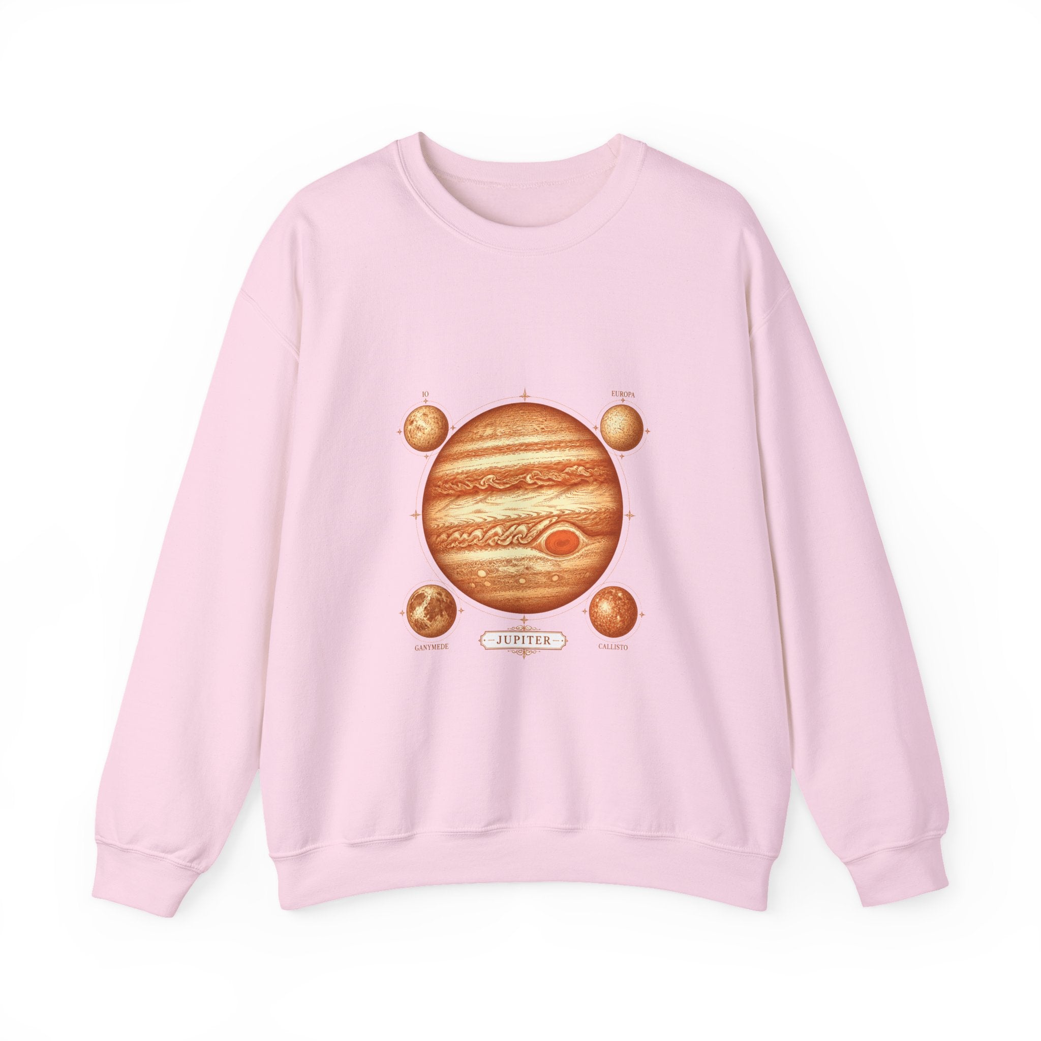 Matching Couple Sweatshirt - Saturn & Jupiter Matching Couple Comfort Colors Crew Vintage Art His Hers Honeymoon Gift - Design B