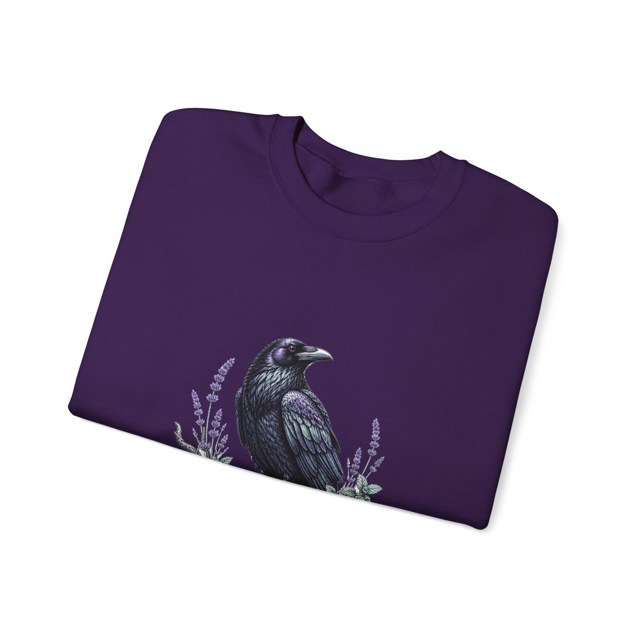 Matching Couple Sweatshirt - Raven & Swan Matching Couple Comfort Colors Crew Hand-Drawn Art His Hers Anniversary Gift - Design A