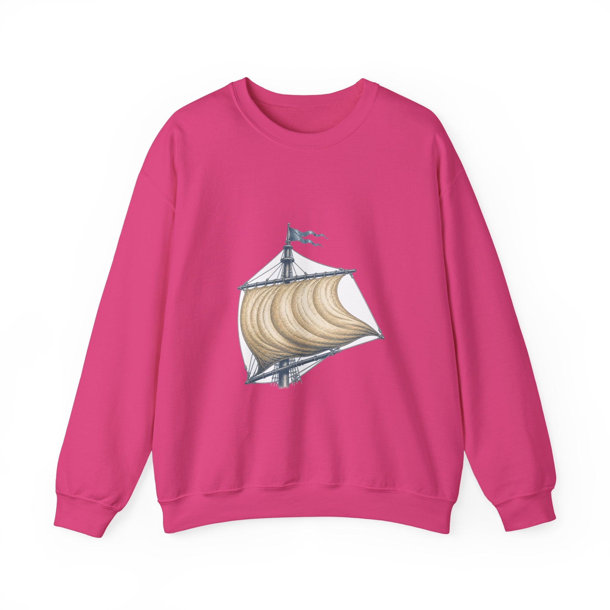 Matching Couple Sweatshirt - Anchor & Sail Matching Couple Premium Fleece Sweatshirt Vintage Art His Hers Honeymoon Gift - Design B